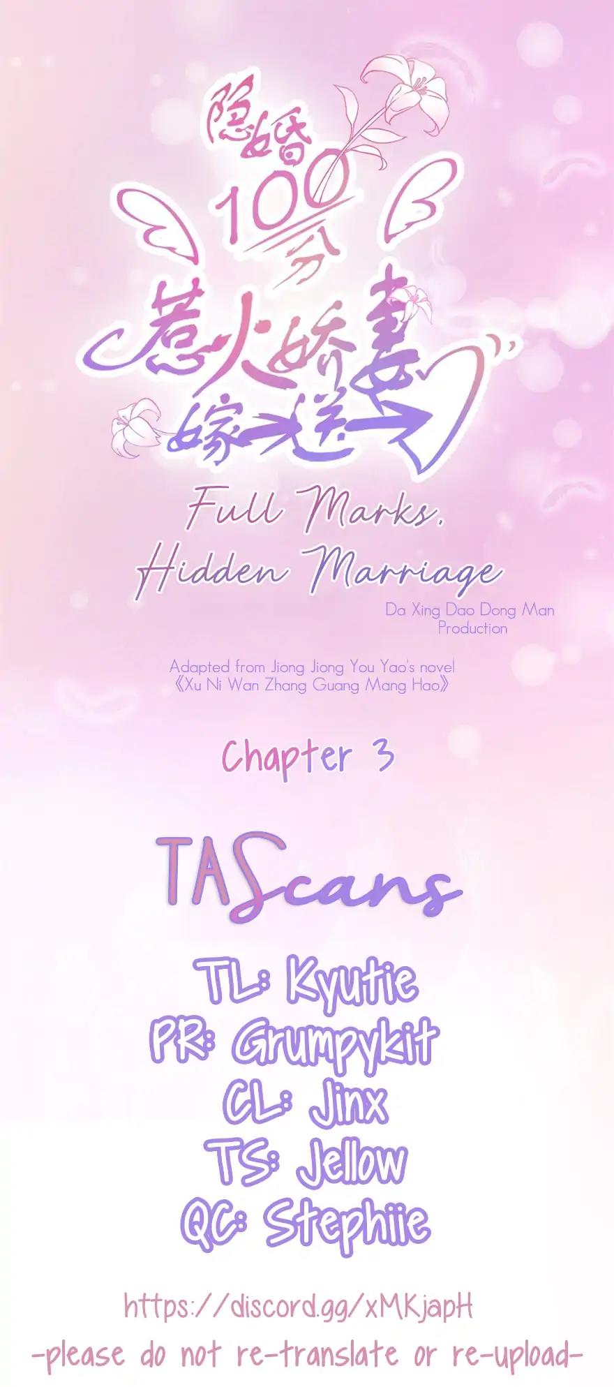 Full Marks, Hidden Marriage Chapter 3: