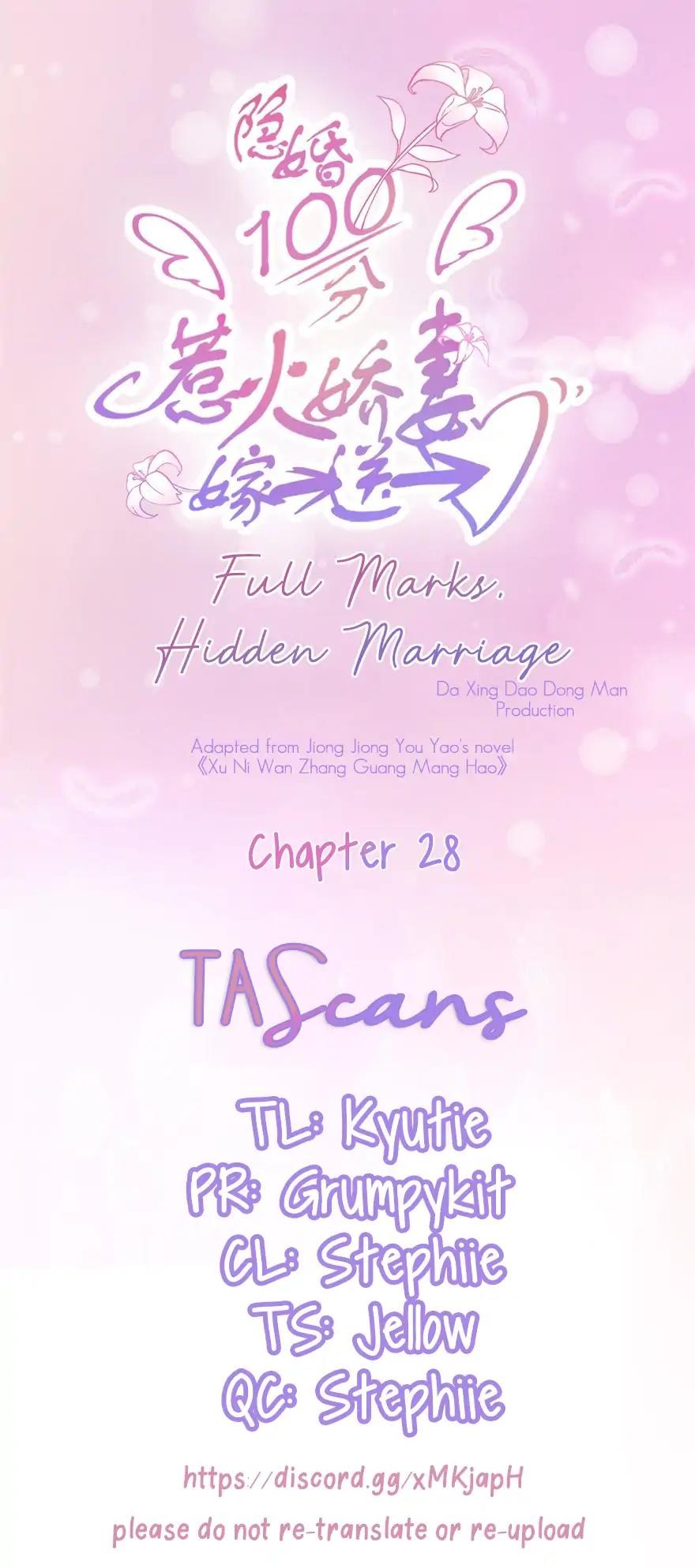 Full Marks, Hidden Marriage Chapter 30: