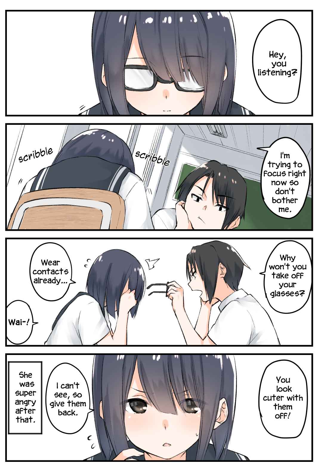 Yuki Arare's Pixiv Collection Ch. 4 I want to take the glasses girl's Glasses