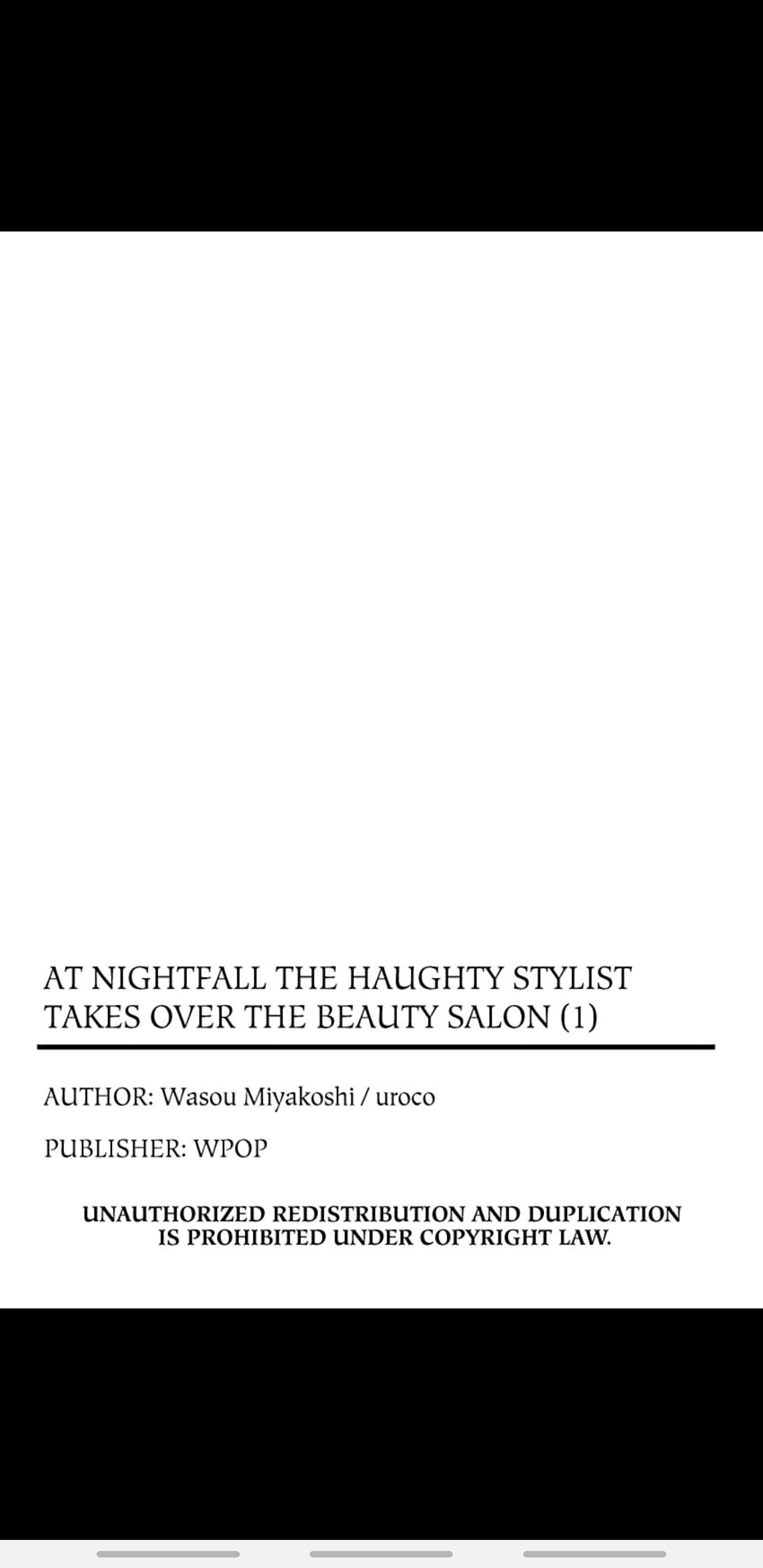 At Nightfall the Haughty Stylist Takes over the Beauty Salon Ch.1