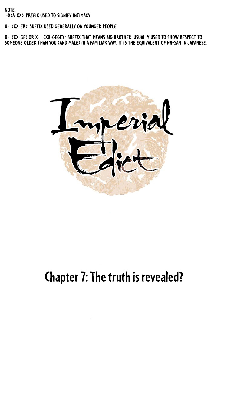 Imperial Edict Ch. 7 The Truth is Revealed?