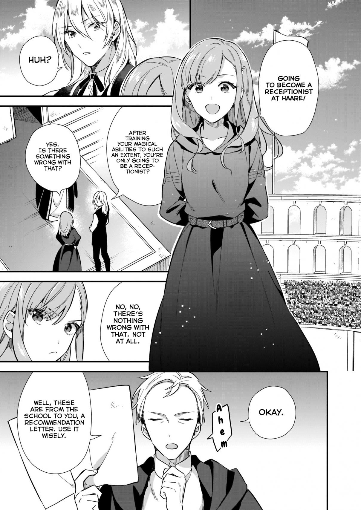 I Want to Be a Receptionist of The Magic World! Ch. 3.2