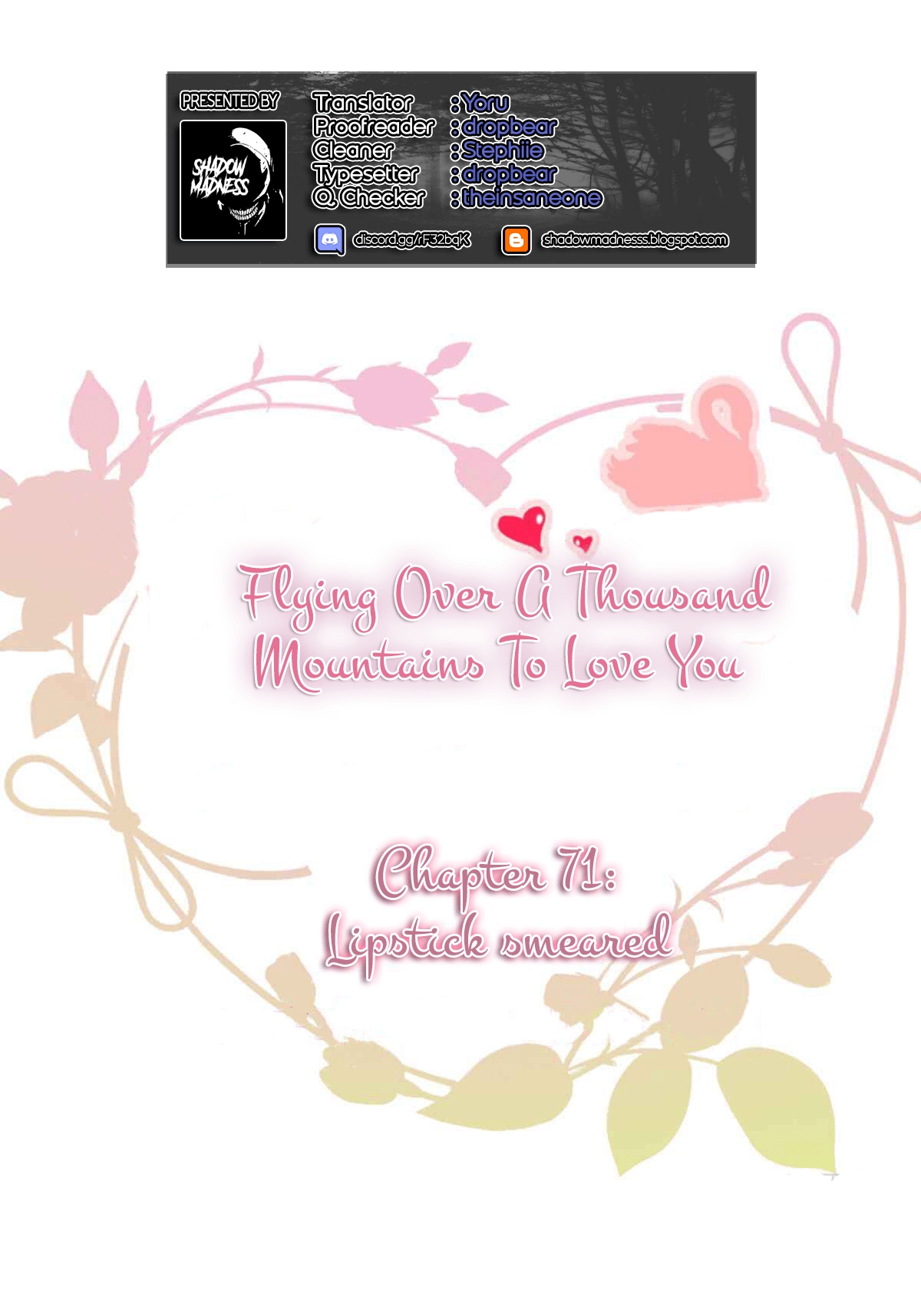 Flying Over a Thousand Mountains to Love You Ch. 71 Lipstick smeared
