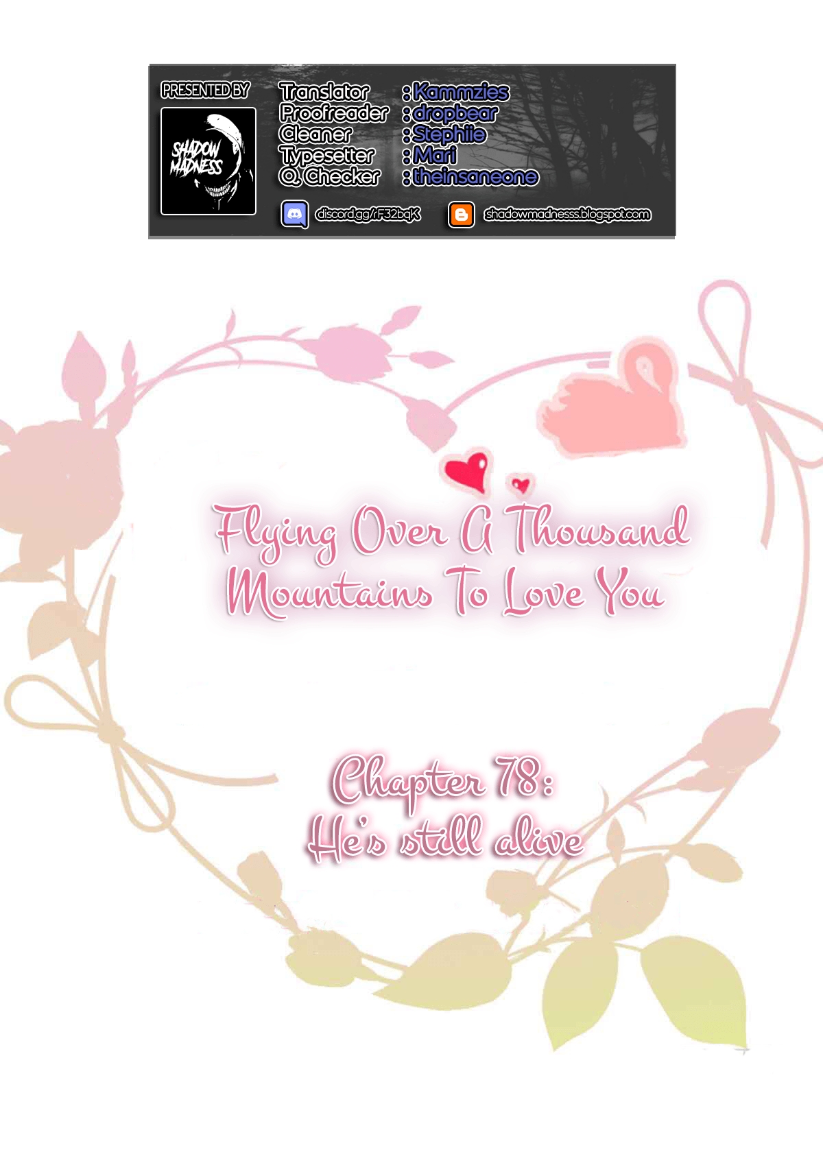 Flying Over a Thousand Mountains to Love You Ch. 78 He's alive