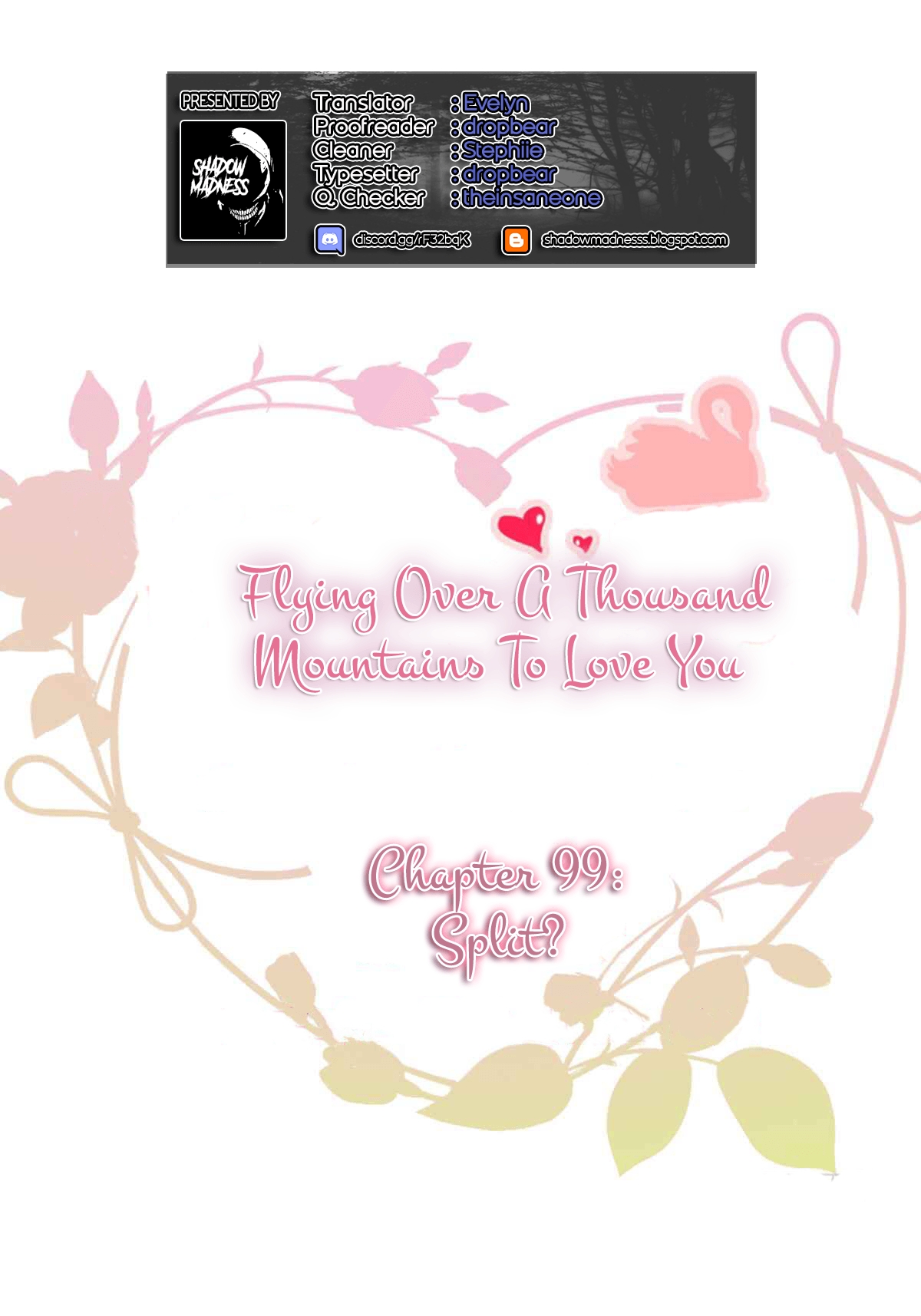 Flying Over a Thousand Mountains to Love You Ch. 99 Split?