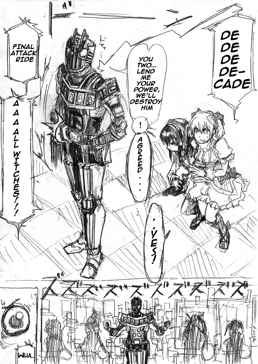 Kamen Rider & Mahou Shoujo Madoka★Magica Puella Magi Dikeedo Magica (Doujinshi) Oneshot