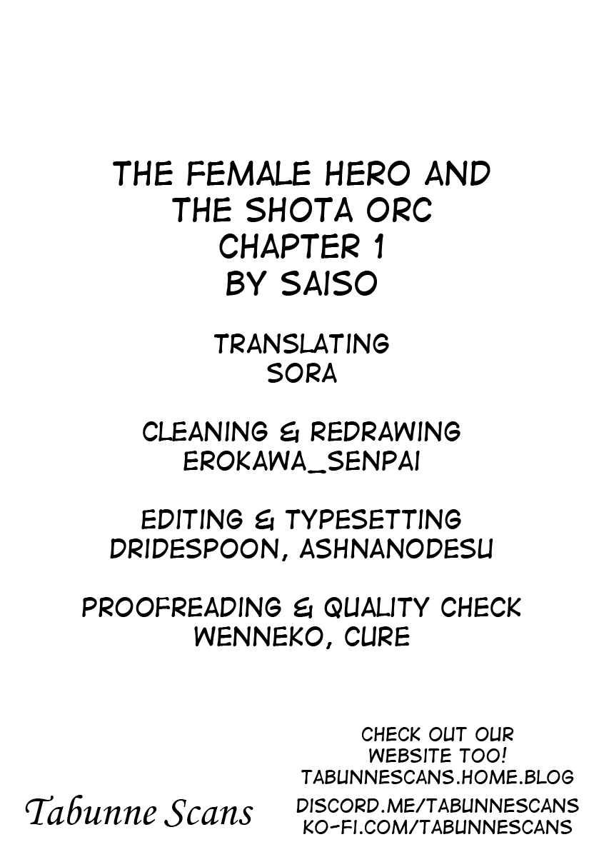 The female hero and the shota orc Ch. 1