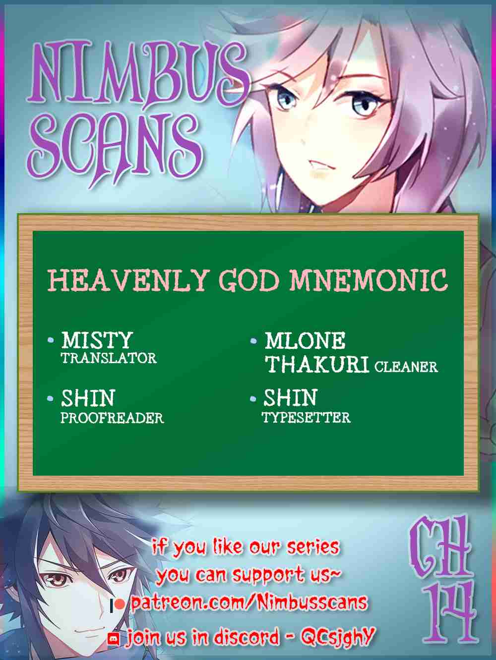 Heavenly God Mnemonic Ch. 14