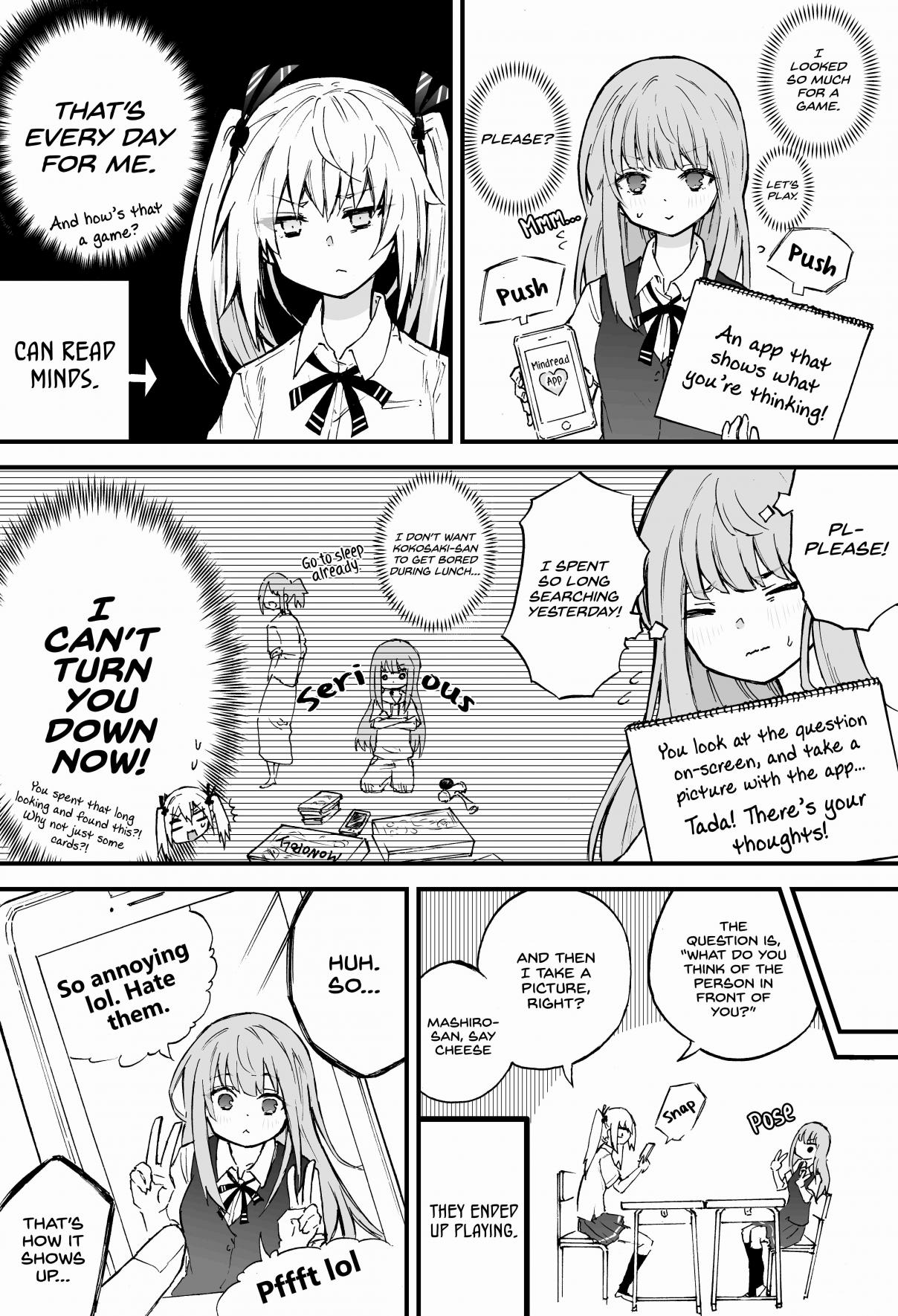 The Mute Girl and Her New Friend (Webcomic) Ch. 4 Break Time