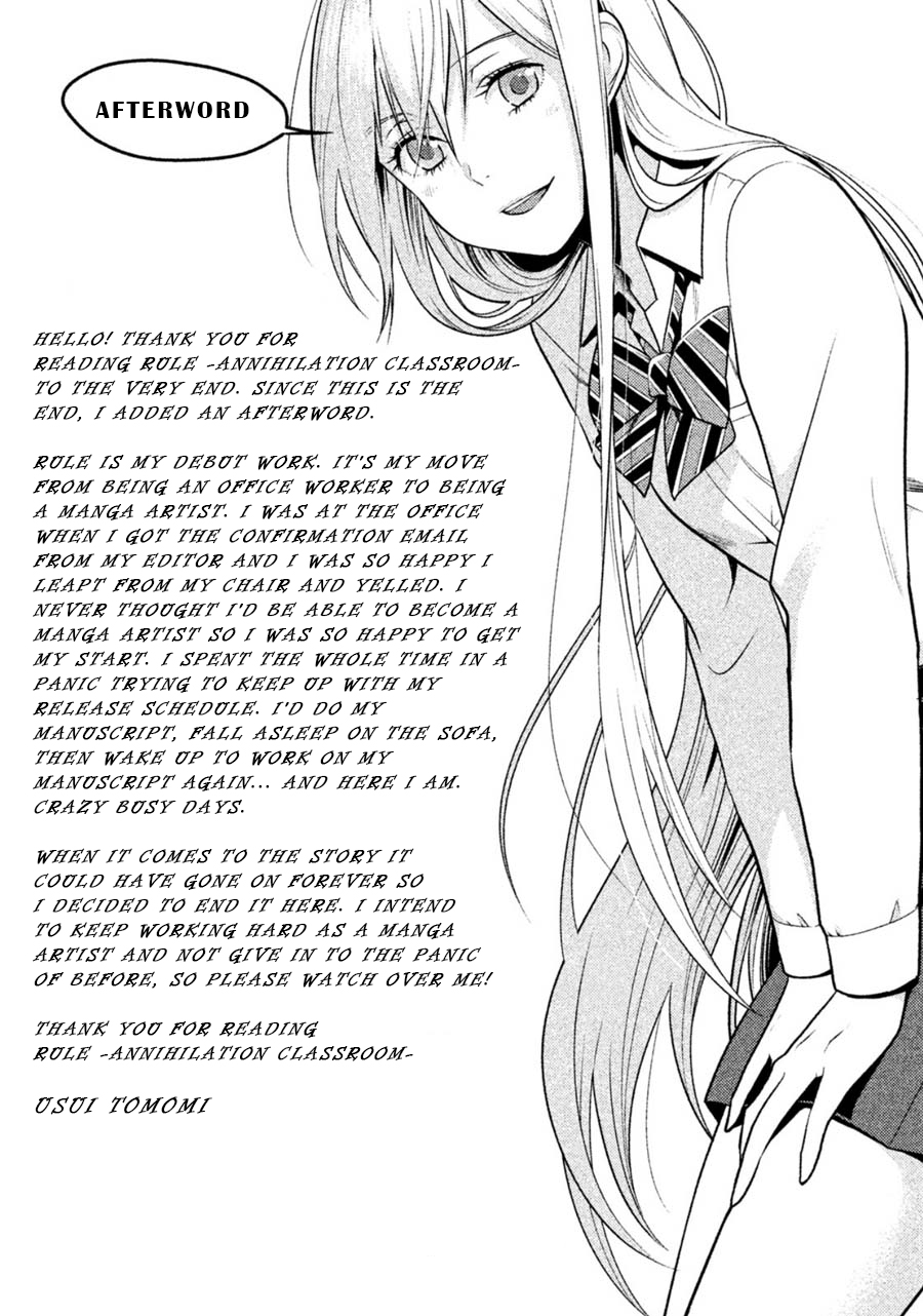 Rule Annihilation Classroom Vol. 3 Ch. 29 Last Chapter