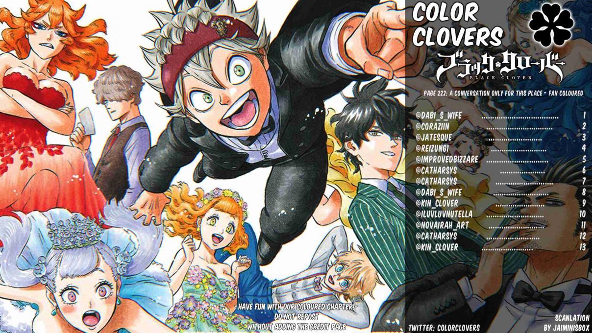 Black Clover (Fan Colored) Ch. 222 Page 222