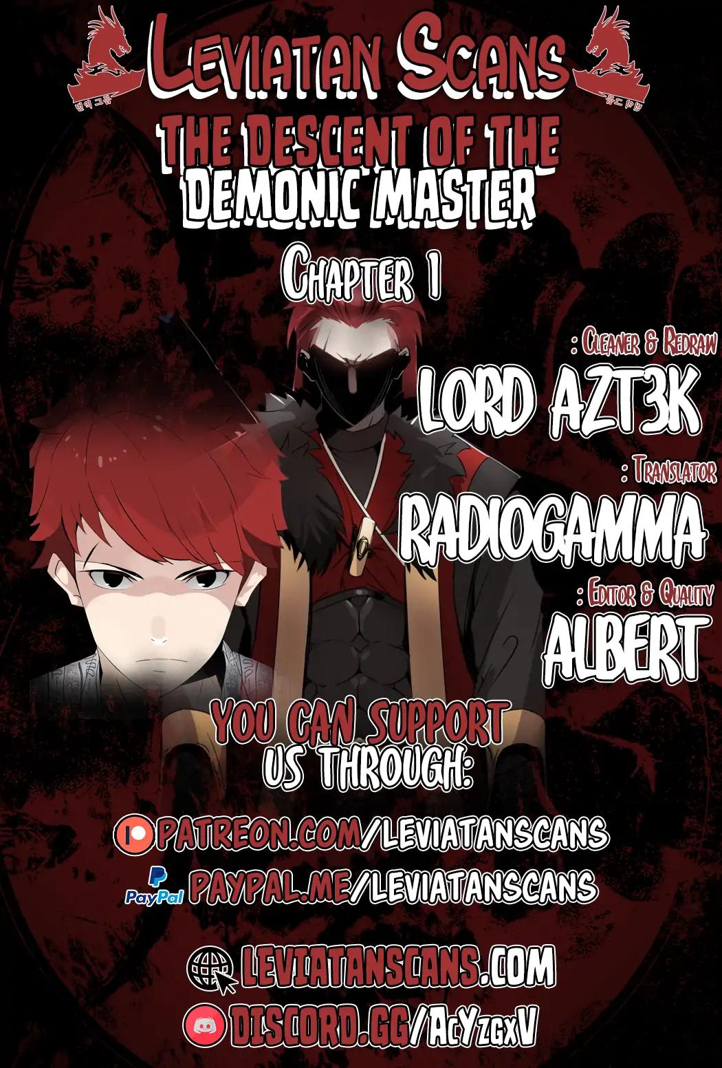 The Descent of the Demonic Master Chapter 1
