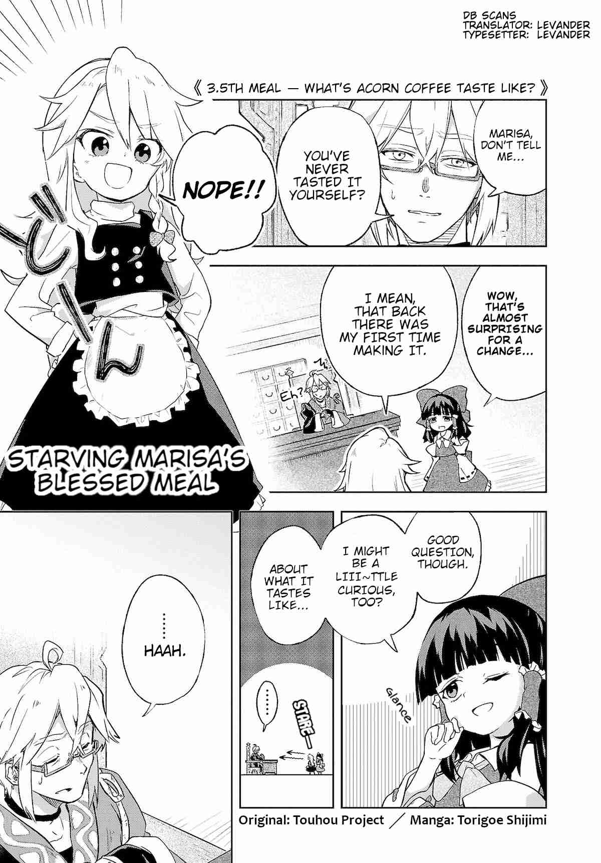 Touhou ~ Starving Marisa's Blessed Meal Ch. 3.5 What's Acorn Coffee Taste Like?