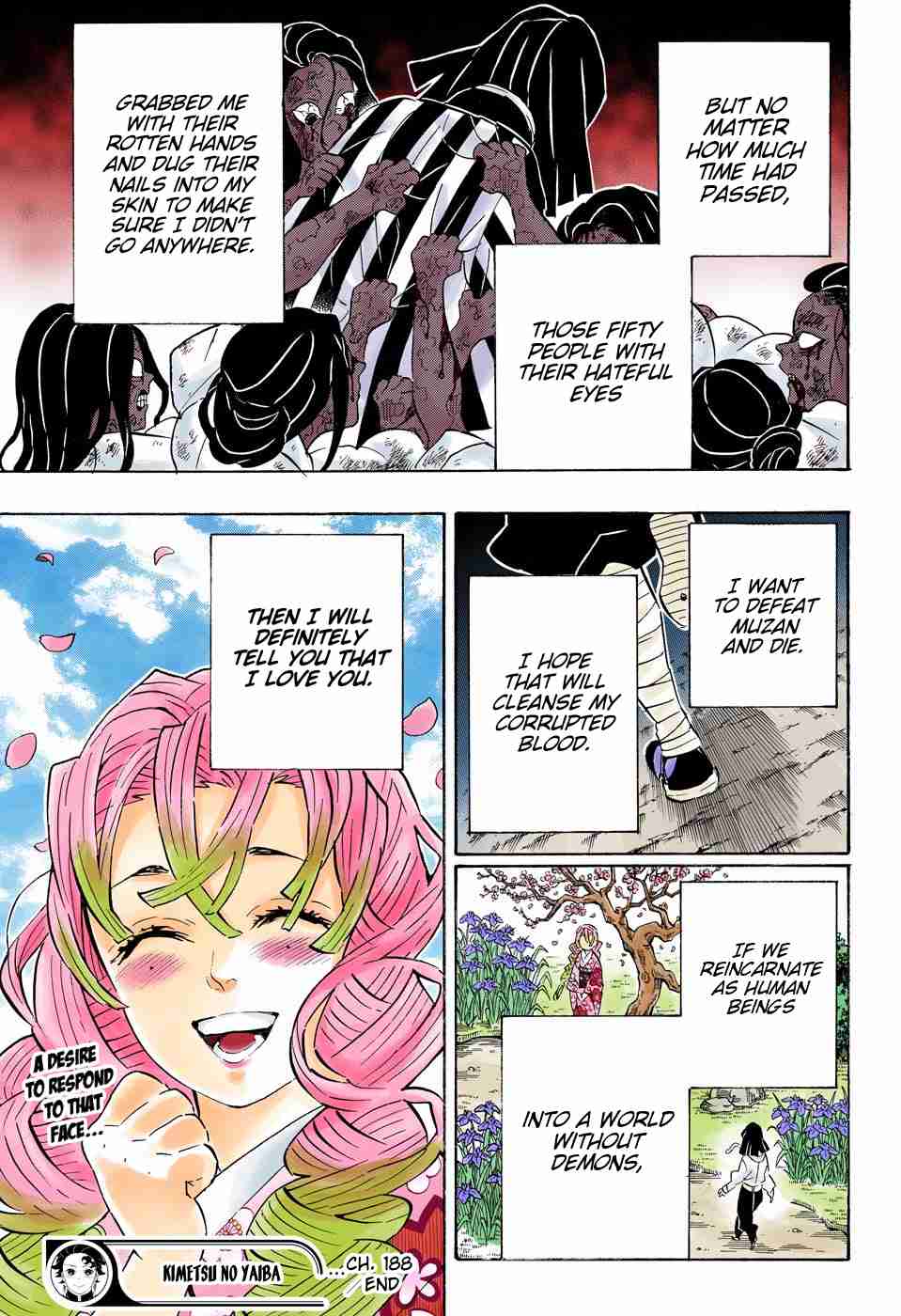 Kimetsu no Yaiba Digital Colored Comics Ch. 188 Heartbreaking Love