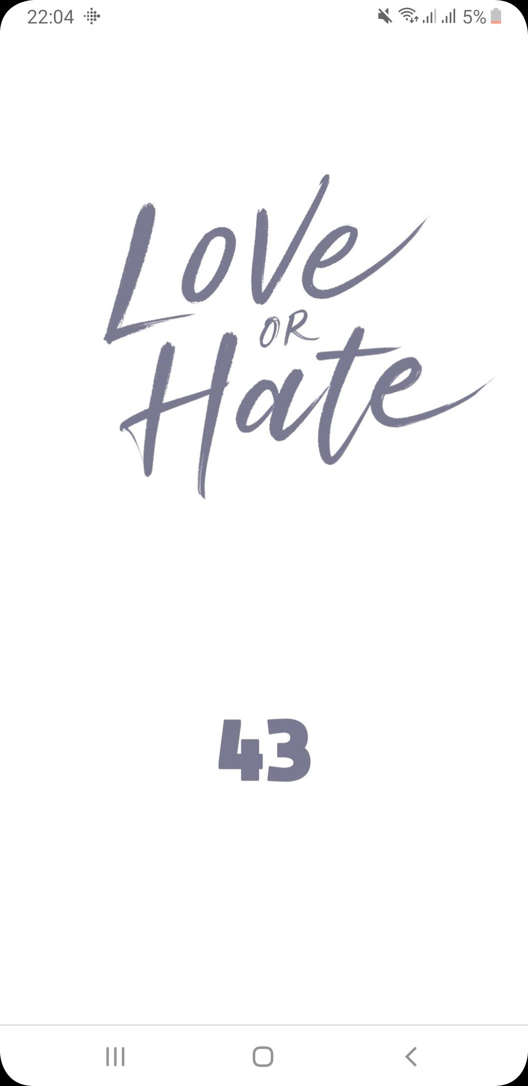 Love or Hate Chapter 43