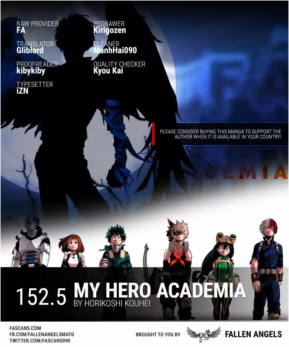 Boku No Hero Academia Chapter 152.5