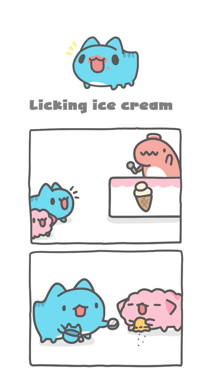 BugCat Capoo Ch. 432 licking ice cream