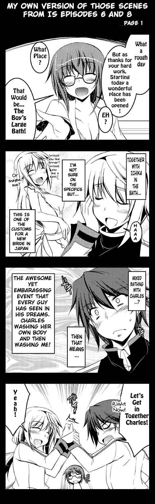 Infinite Stratos If Only ... (Doujinshi) Ch. 2 My own version of that scene in IS episode 6 & 8