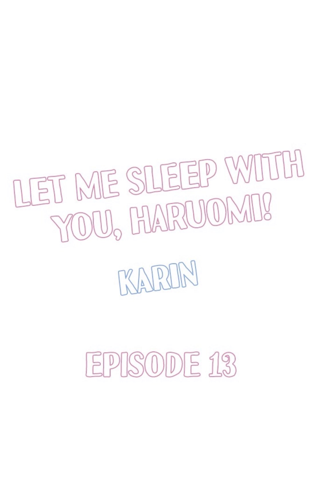 Let Me Sleep with You, Haruomi-kun! Ch.12