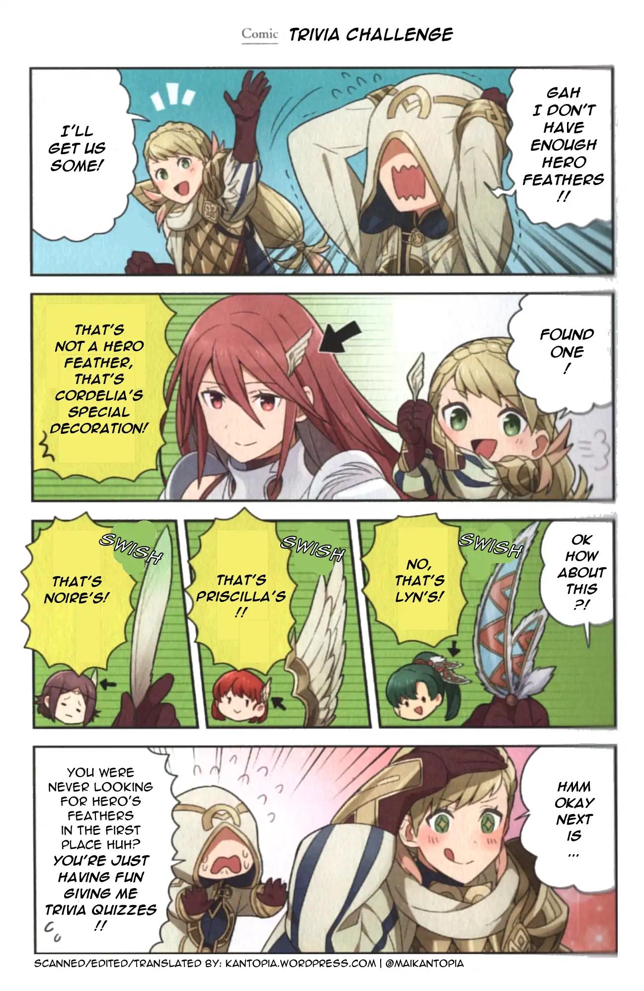 Fire Emblem Heroes Daily Lives of the Heroes Vol.1 Chapter 0.03: Character comic: