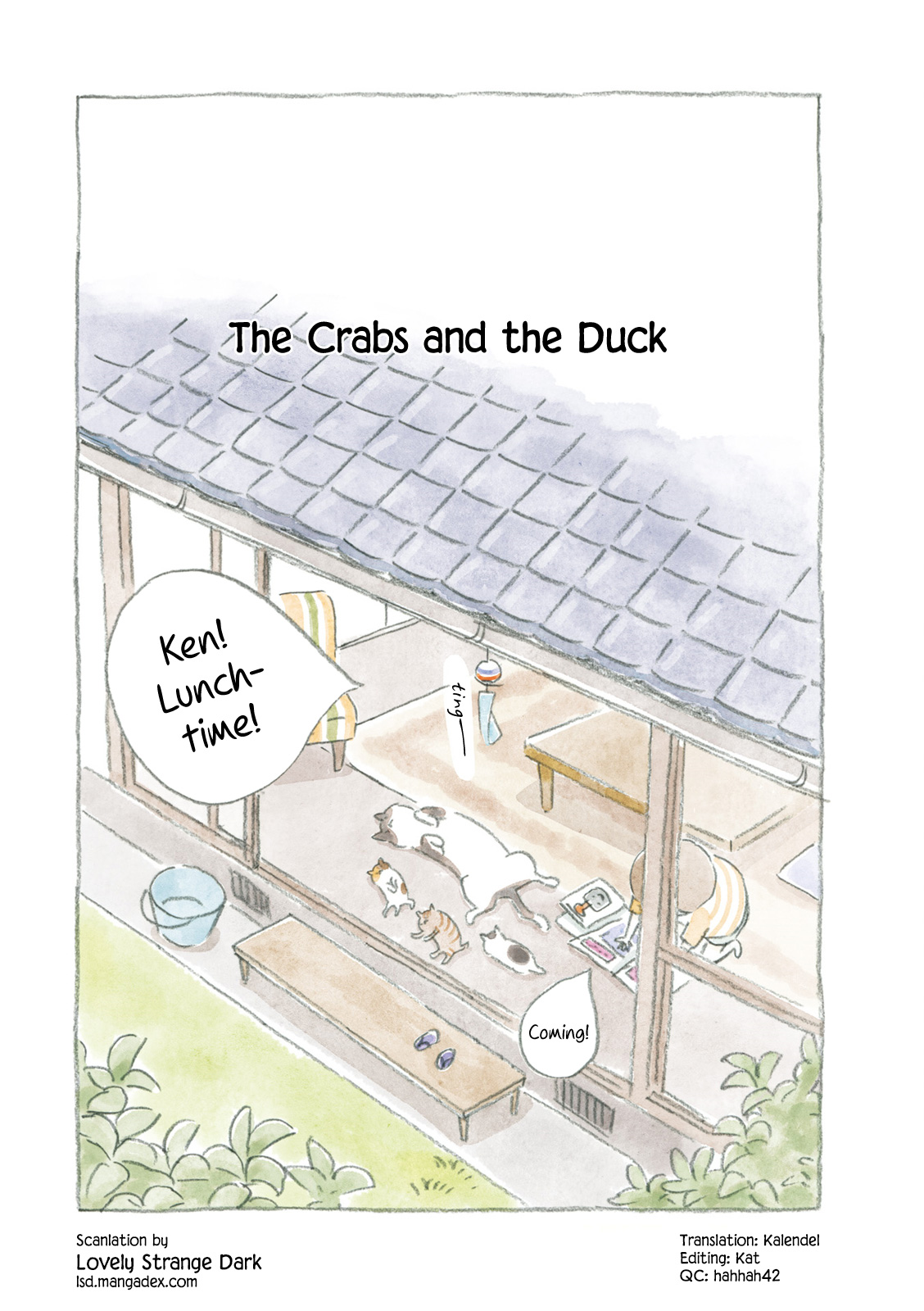 Little Ken and a Cat. Sometimes a Duck Vol. 1 Ch. 13 The Crabs and the Duck