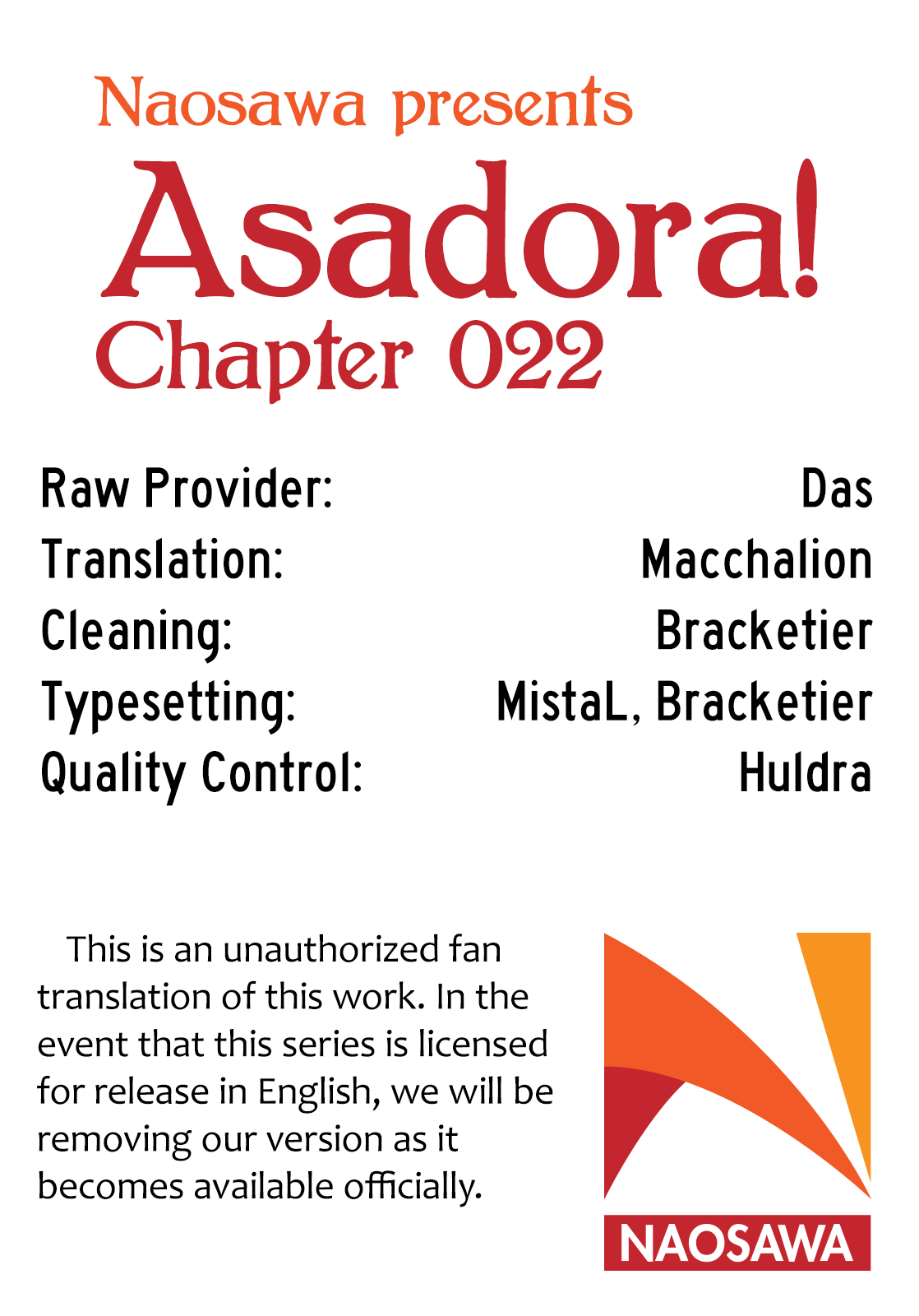 Asadora! Vol. 2 Ch. 22 Just a Fighter Bomber