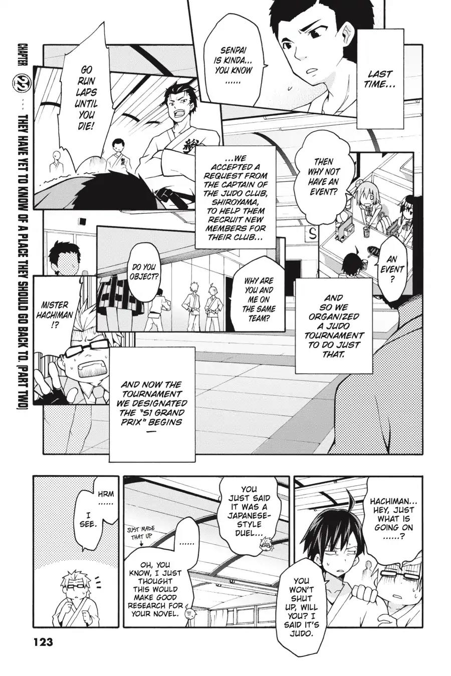 Yahari Ore no Seishun Rabukome wa Machigatte Iru. @ Comic Vol.4 Chapter 22: