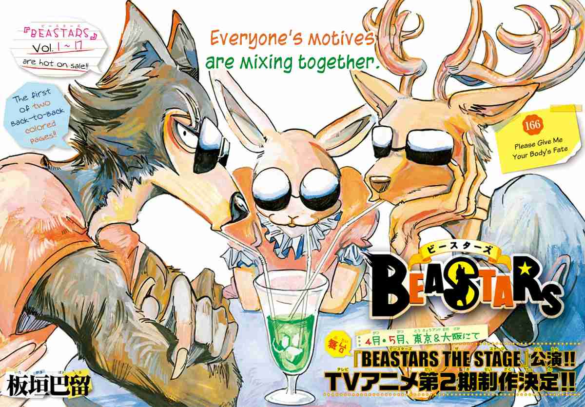 Beastars Ch. 166 Please Give Me Your Body's Fate