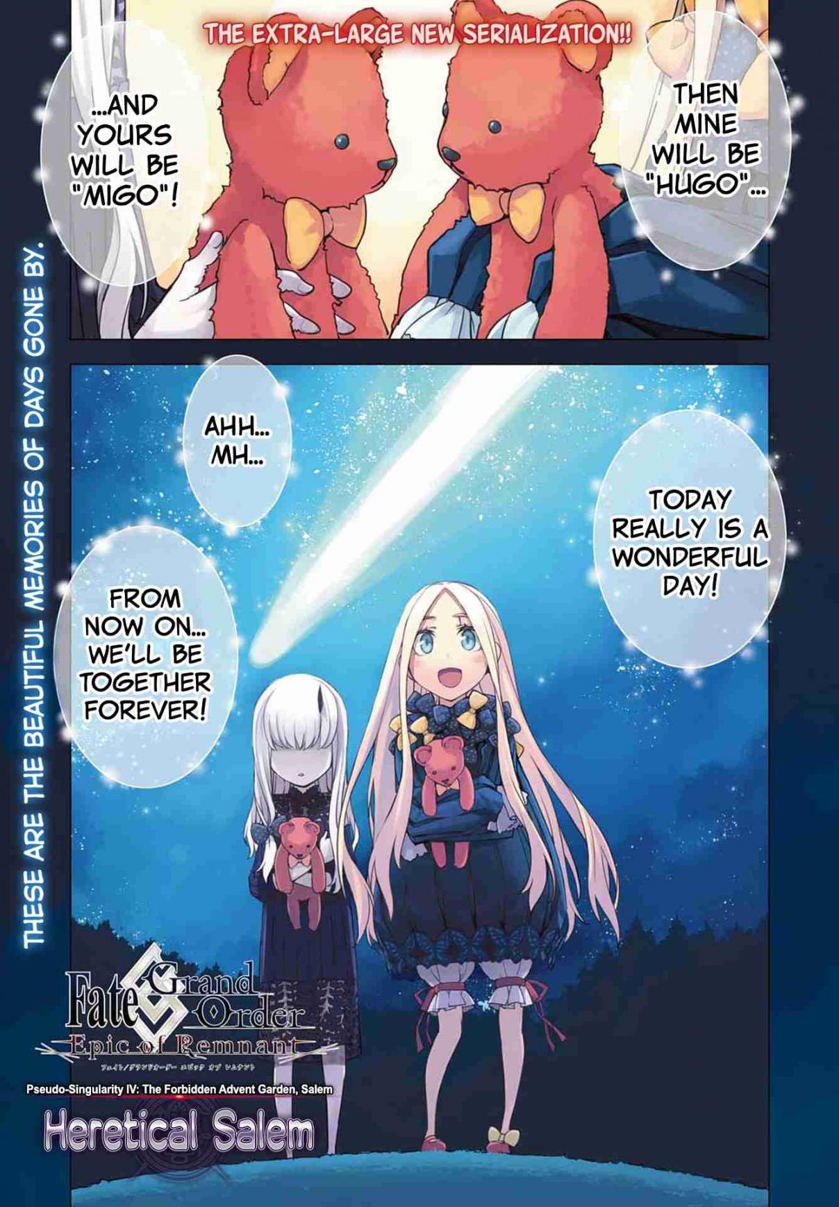 Fate/Grand Order: Epic of Remnant IV Salem of the Heresy Ch. 1 Prologue