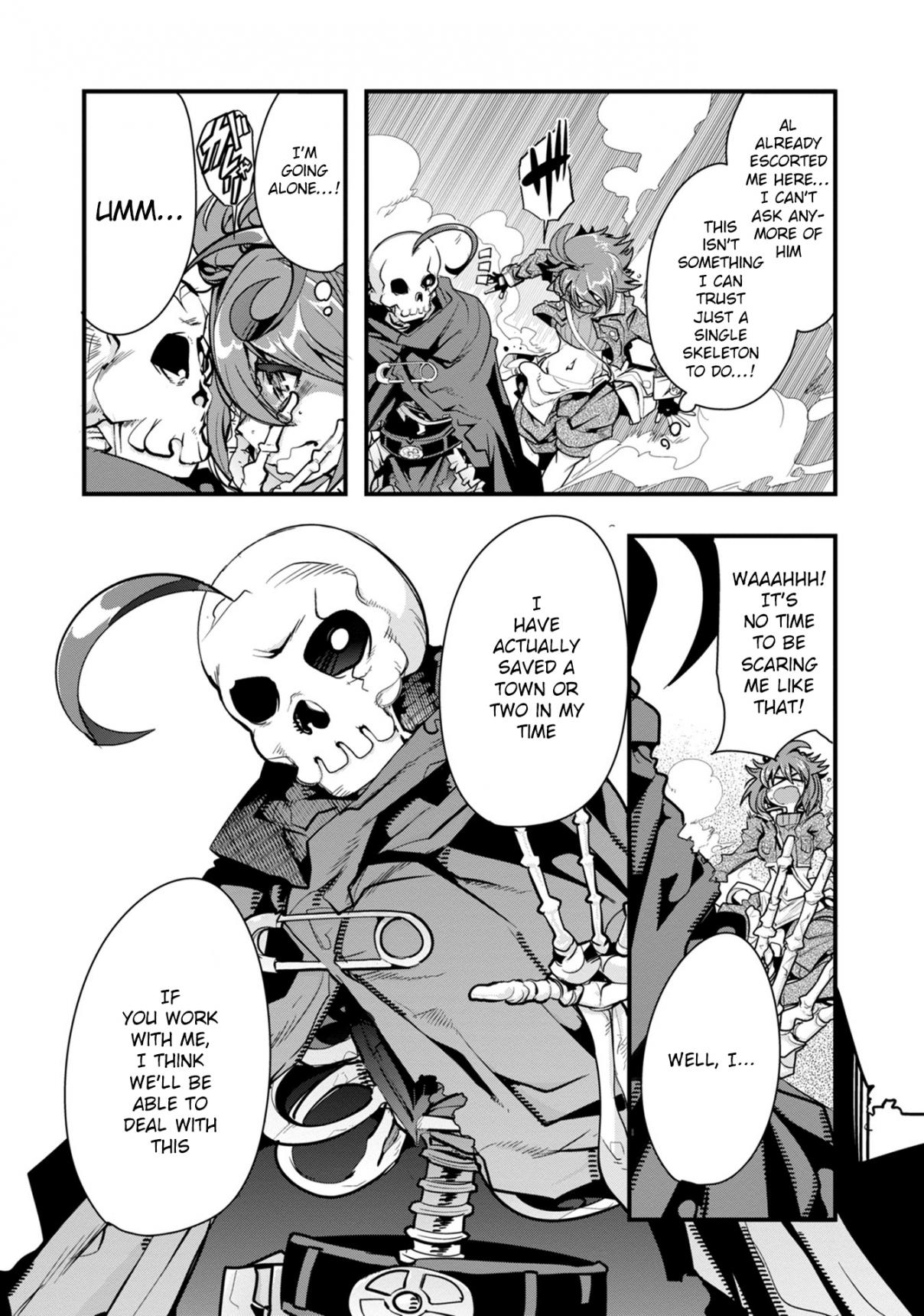 A Skeleton who was The Brave Vol. 1 Ch. 1 The new adventurer (a skeleton) fights an orc in his first town!