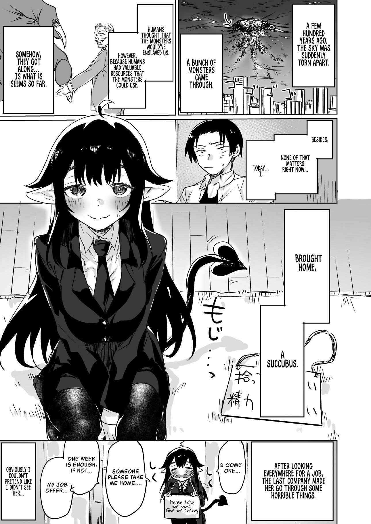 I brought home a succubus who failed to find a job. Ch. 1