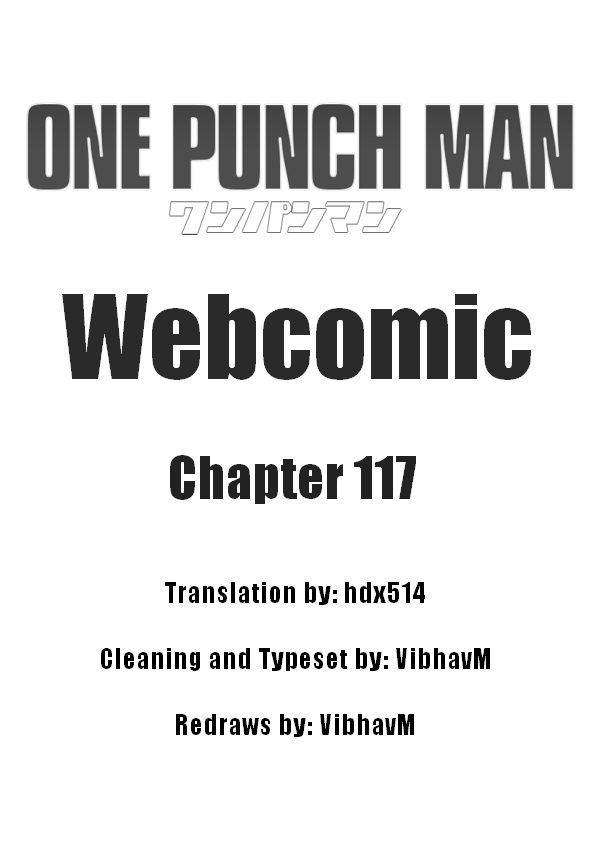 One Punch Man (Webcomic/Original) Ch. 117