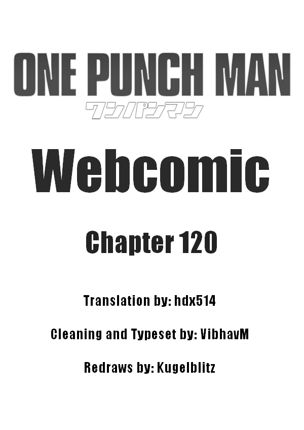 One Punch Man (Webcomic/Original) Ch. 120