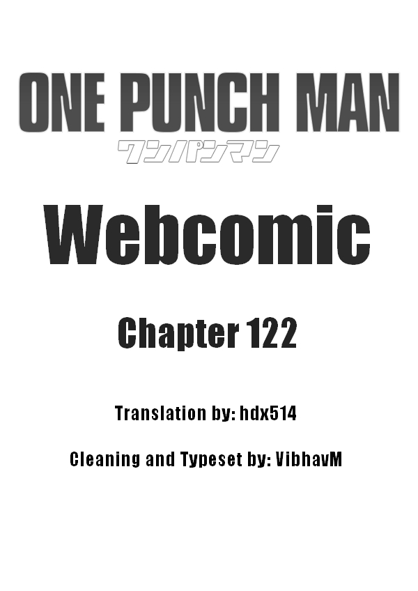 One Punch Man (Webcomic/Original) Ch. 122