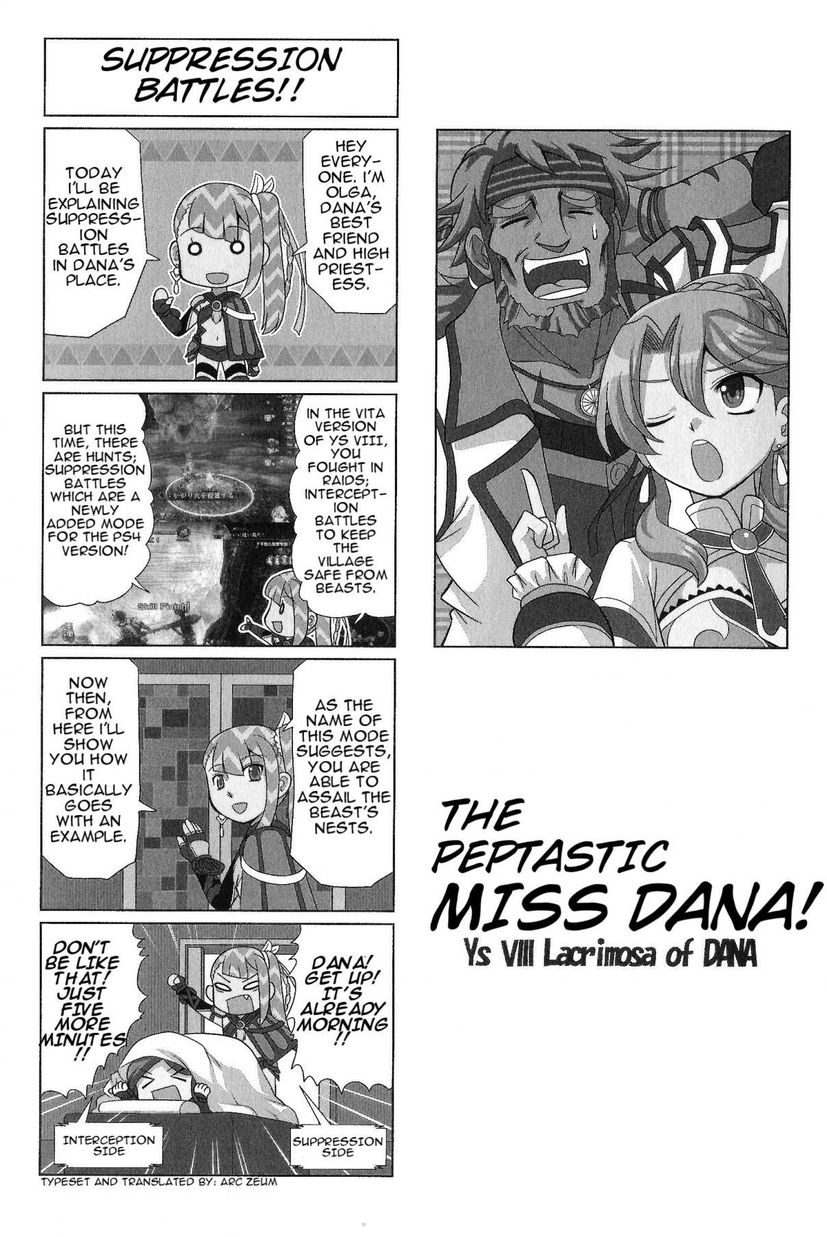 Minna Atsumare! Falcom Gakuen Vol. 6 Ch. 0.1 The Peptastic Miss Dana!