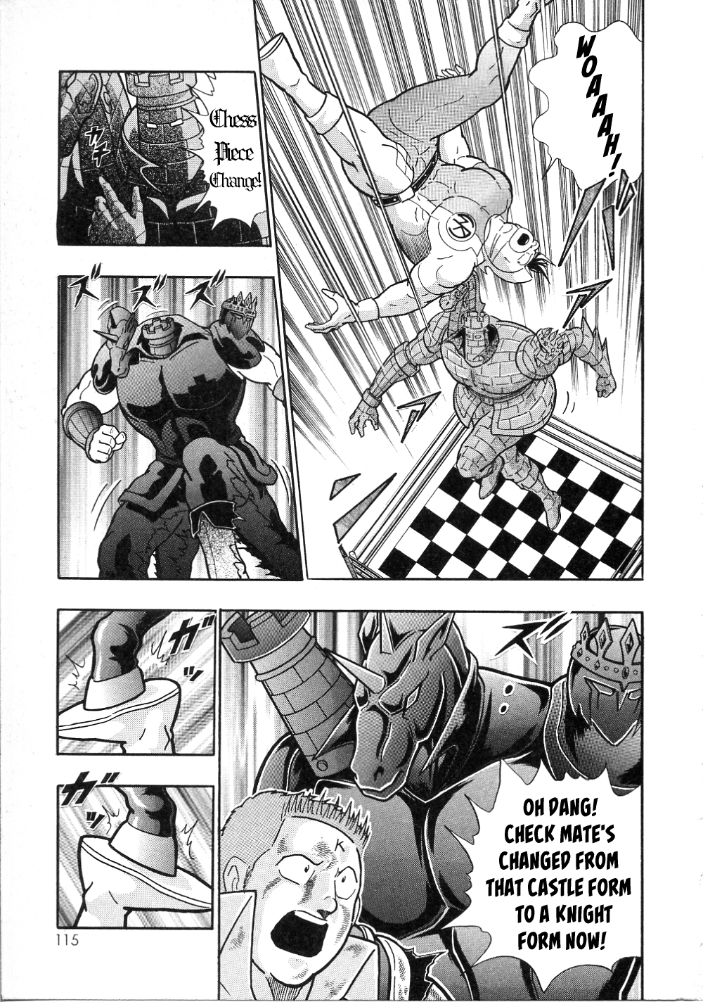 Kinnikuman II Sei: All Choujin Daishingeki Vol. 1 Ch. 10 Checkmate's 3 Terrifying Transformations!