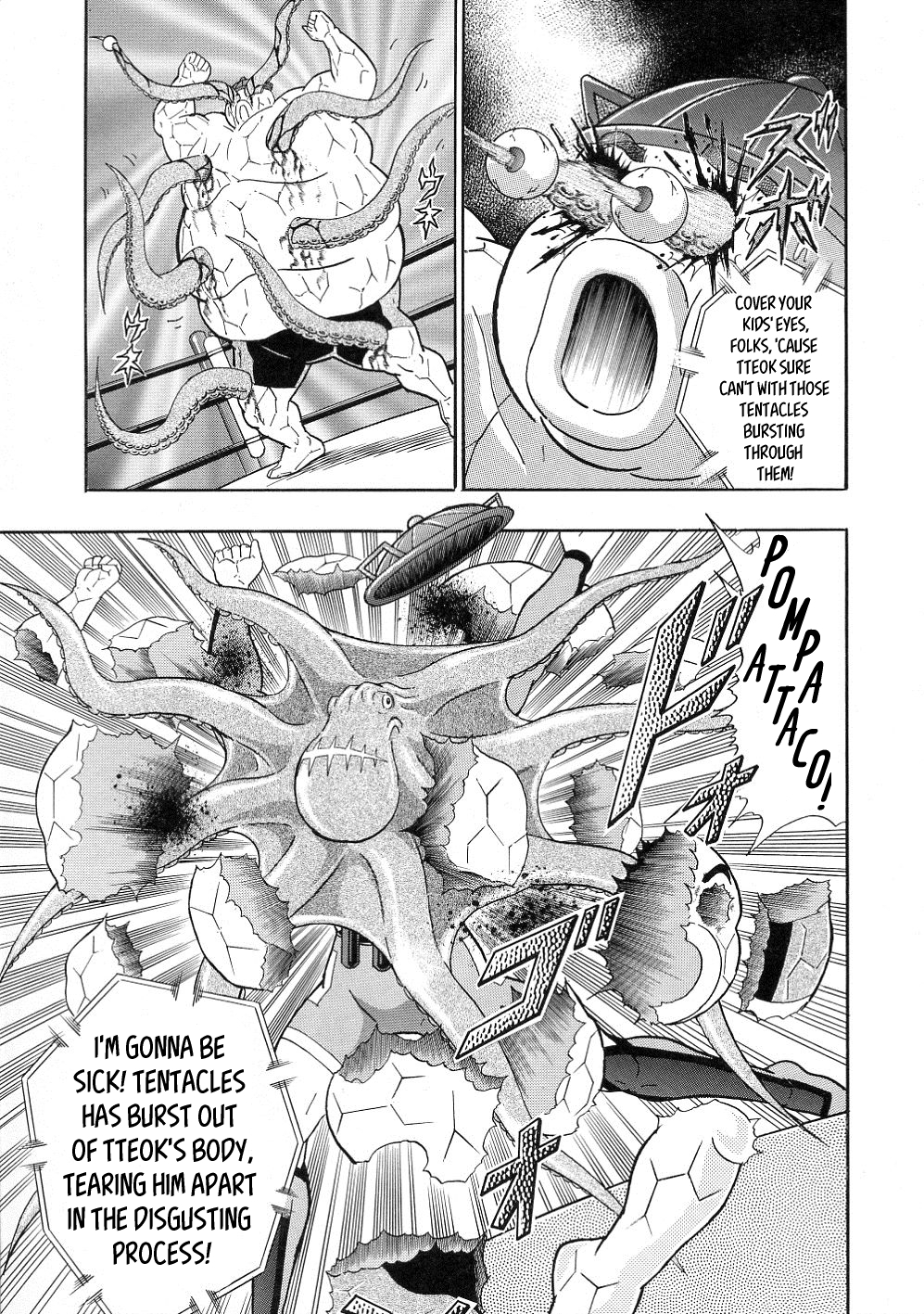 Kinnikuman II Sei: All Choujin Daishingeki Vol. 3 Ch. 31 Tentacles's Hair Rasingly Evil Finisher!