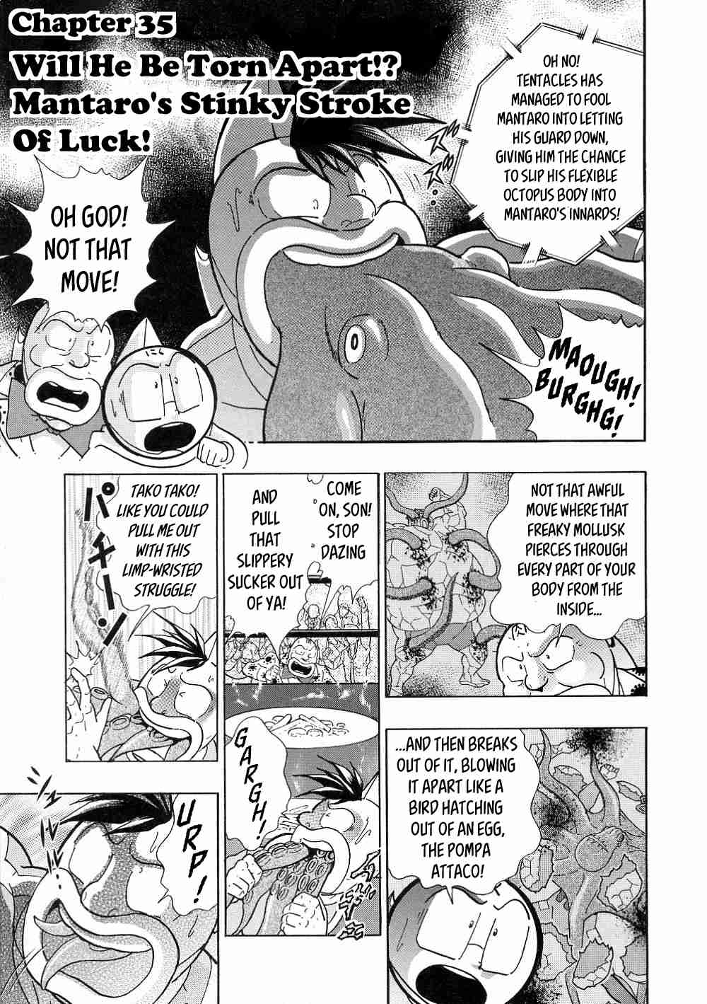 Kinnikuman II Sei: All Choujin Daishingeki Vol. 3 Ch. 35 Will He Be Torn Apart!? Mantaro's Stinky Stroke Of Luck!