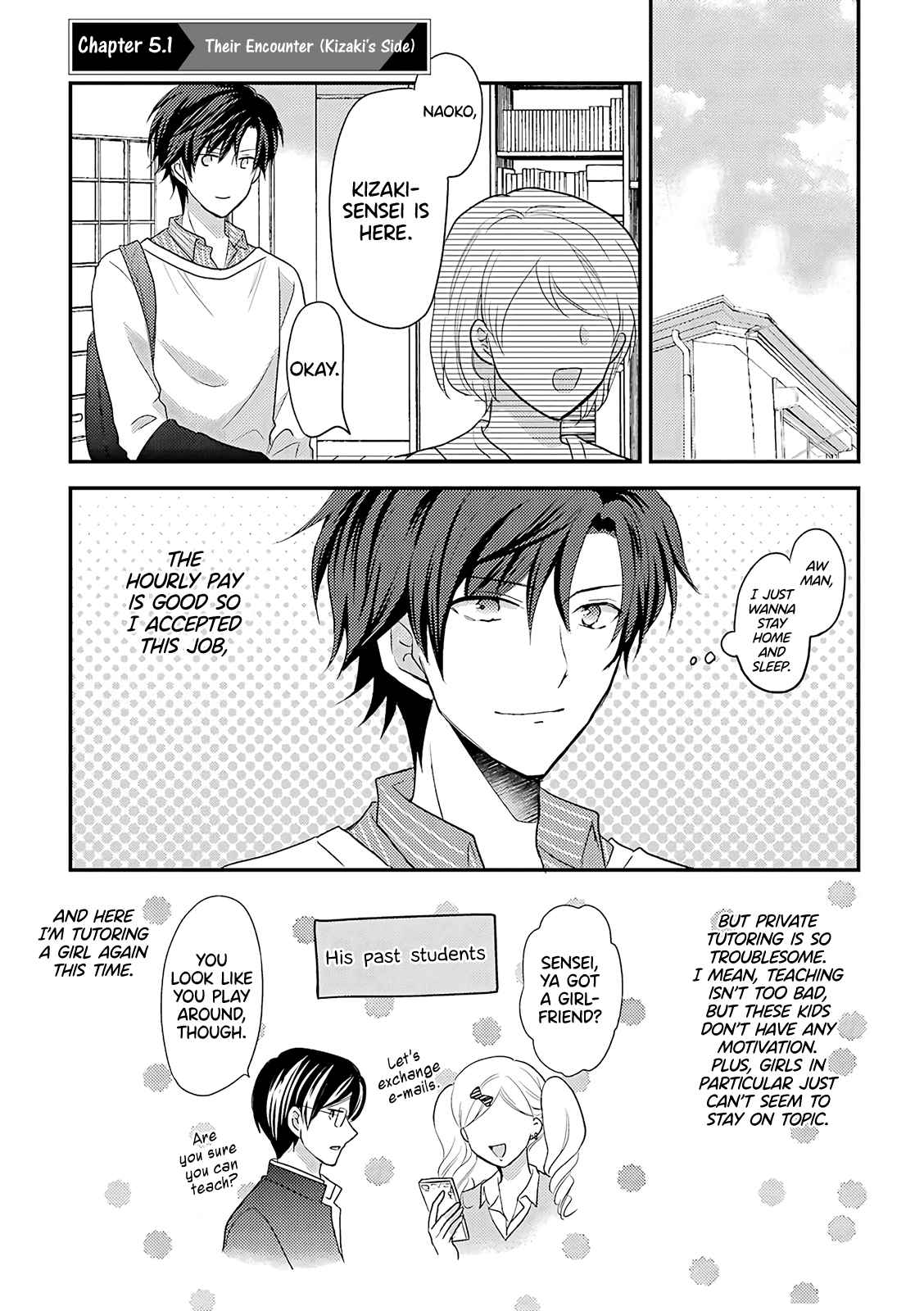 A High School Girl and A Private Teacher Ch. 5.1 Their Encounter (Kizaki's Side)