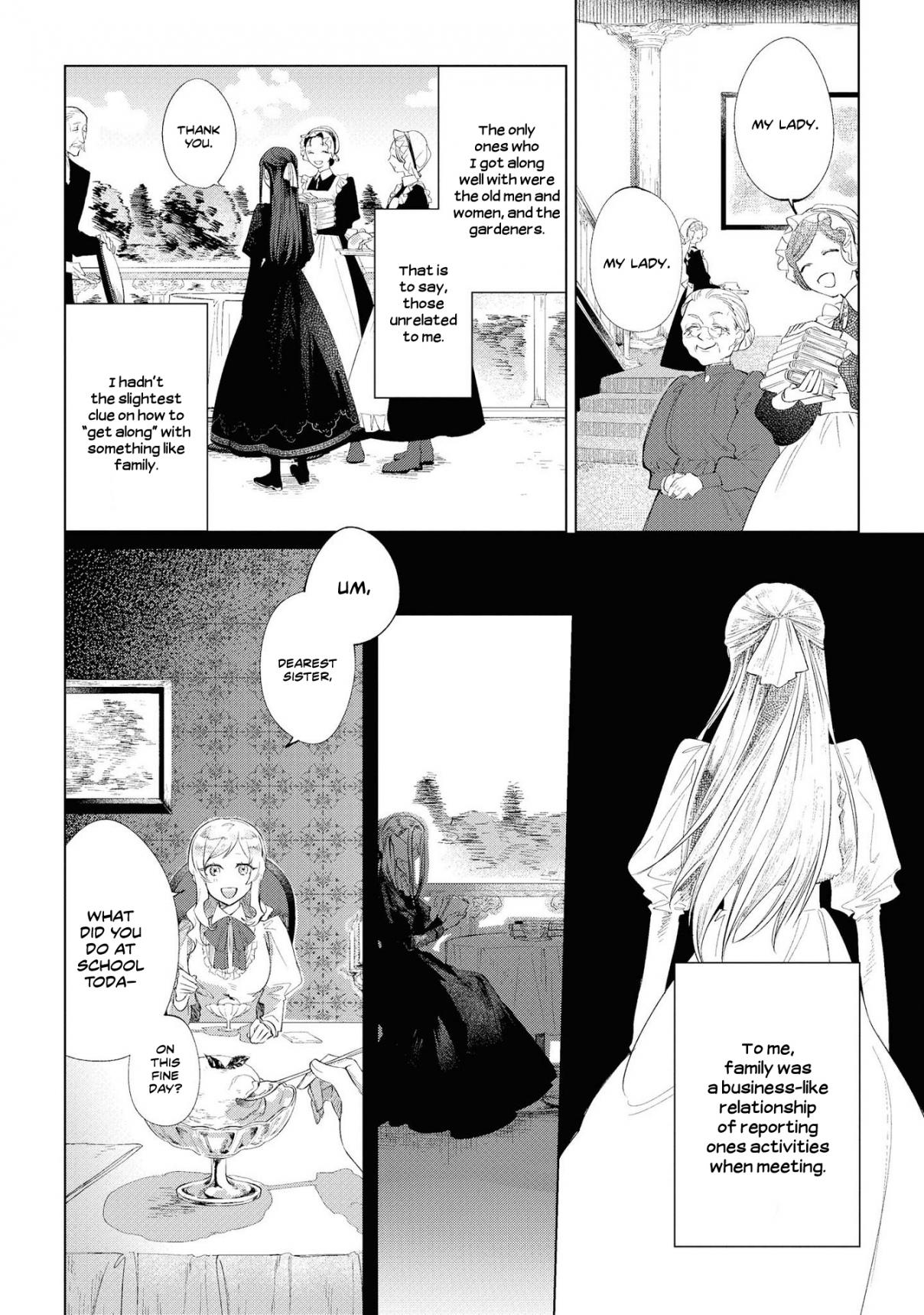 Though I May Be a Villainess, I'll Show You I Can Obtain Happiness! Vol. 1 Ch. 2 The Tale of the Noble Girl who will go to a Monastery after her Engagement Annulment