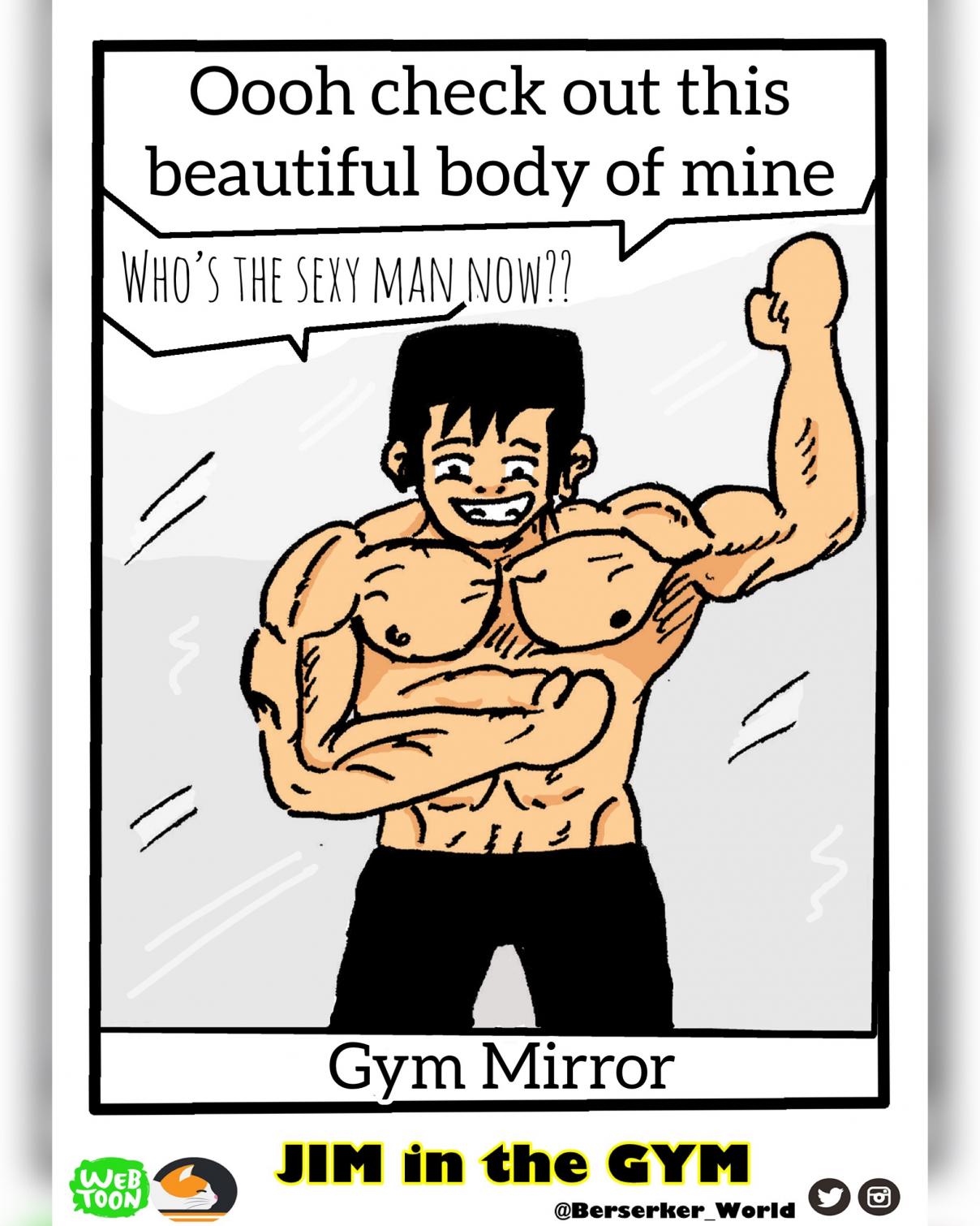Jim in the Gym Vol. 1 Ch. 8 Gym Mirror VS Home Mirror