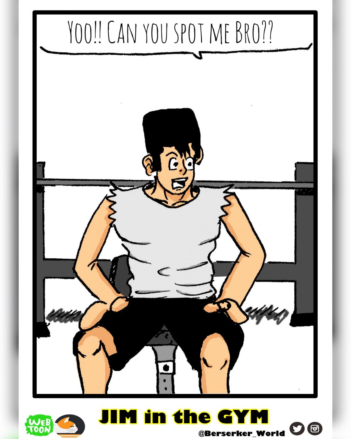 Jim in the Gym Vol. 1 Ch. 13 Don't do that here!!