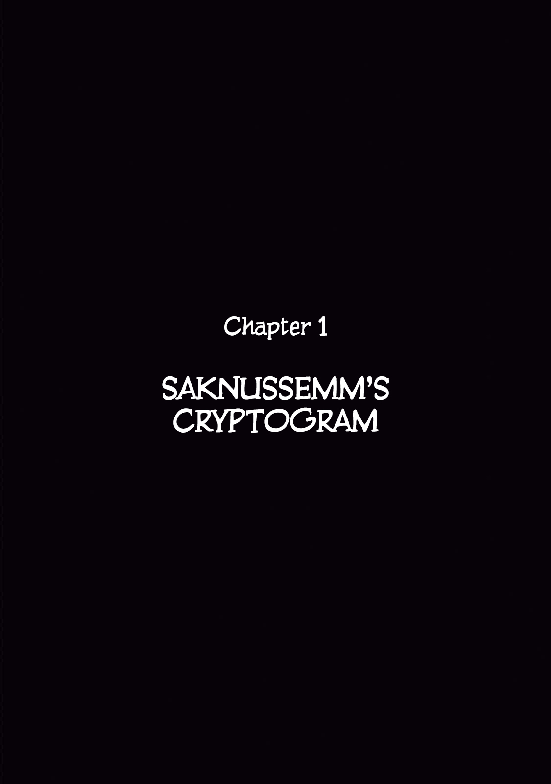 Chitei Ryokou Vol. 1 Ch. 1 Saknussemm's Cryptogram