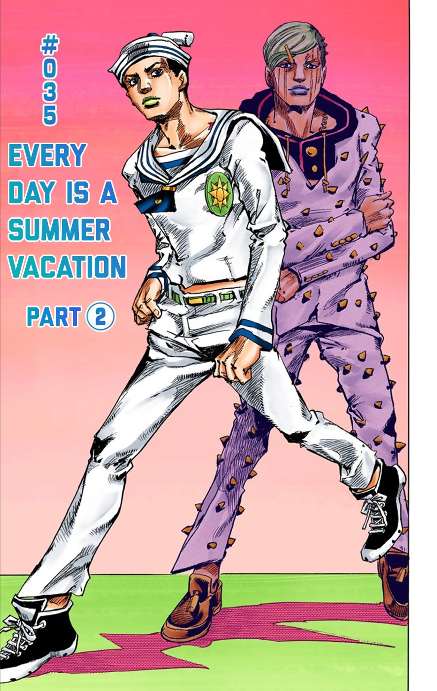 JoJo's Bizarre Adventure Part 8 JoJolion (Official Colored) Vol. 9 Ch. 35 Every Day is a Summer Vacation Part 2
