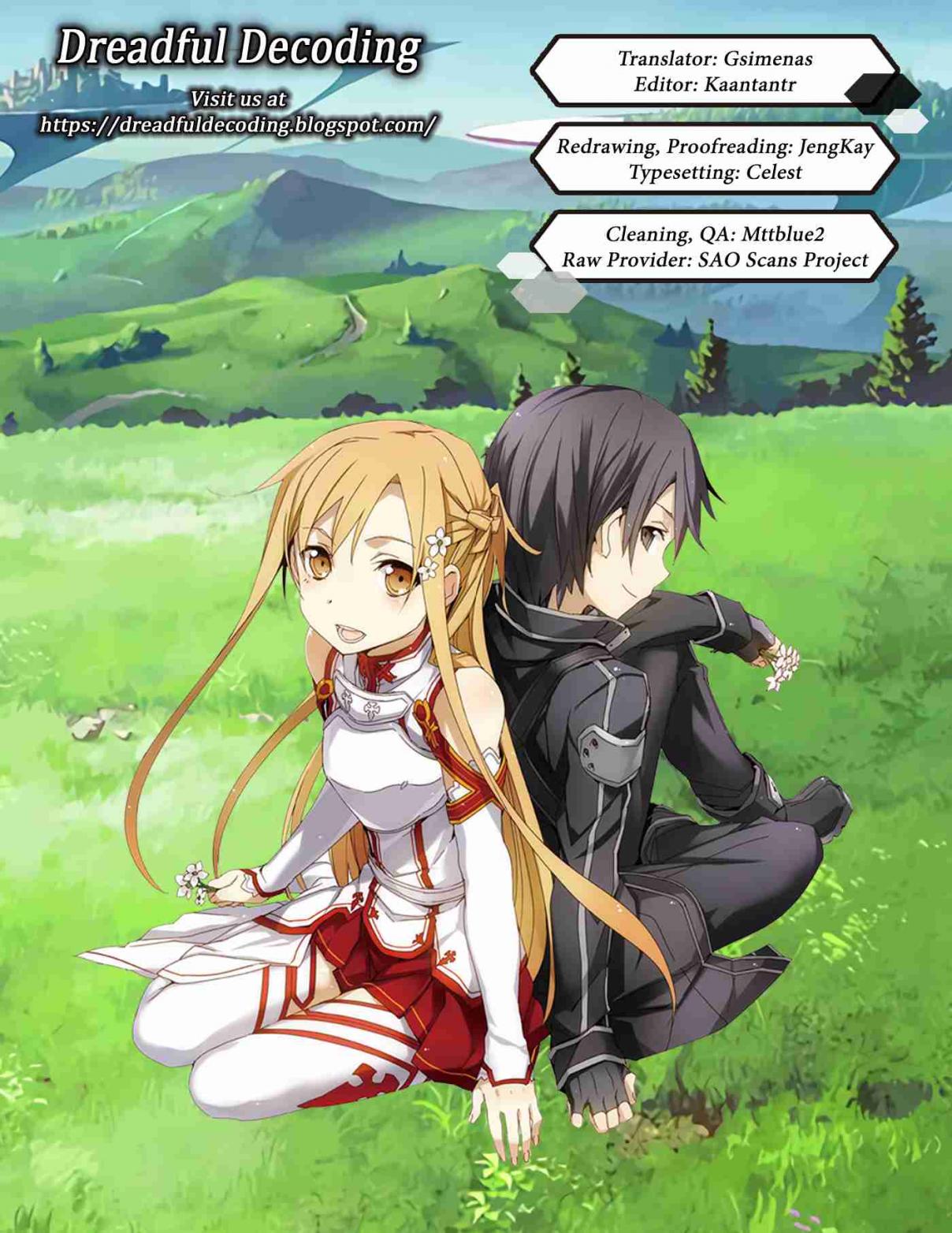 Sword Art Online Lycoris Vol. 1 Ch. 1 Blue and Red The Path to Knighthood
