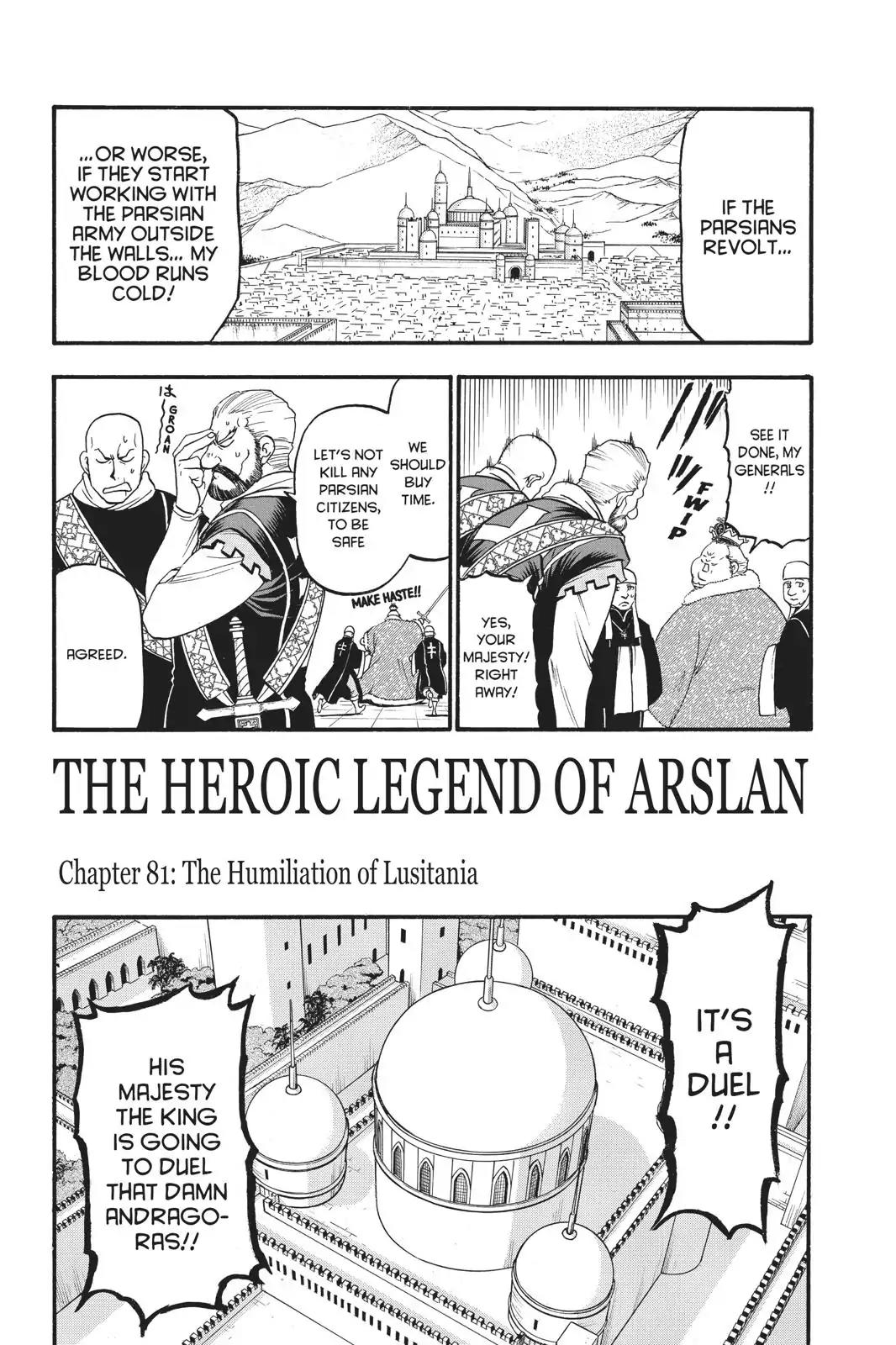 Arslan Senki (ARAKAWA Hiromu) Chapter 81: