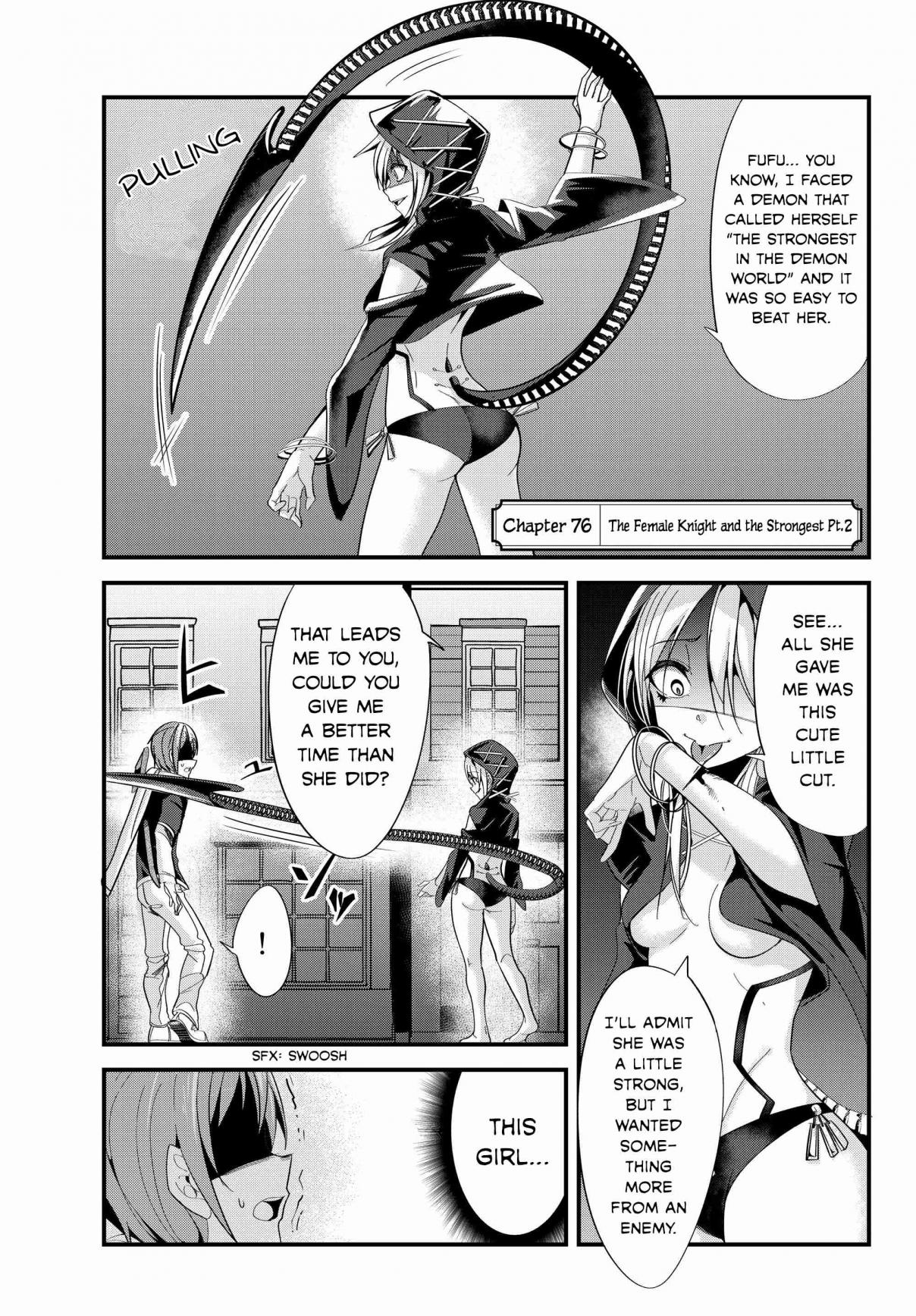 A Story About Treating a Female Knight, Who Has Never Been Treated as a Woman, as a Woman Ch. 76 The Female Knight and the Strongest Pt.2