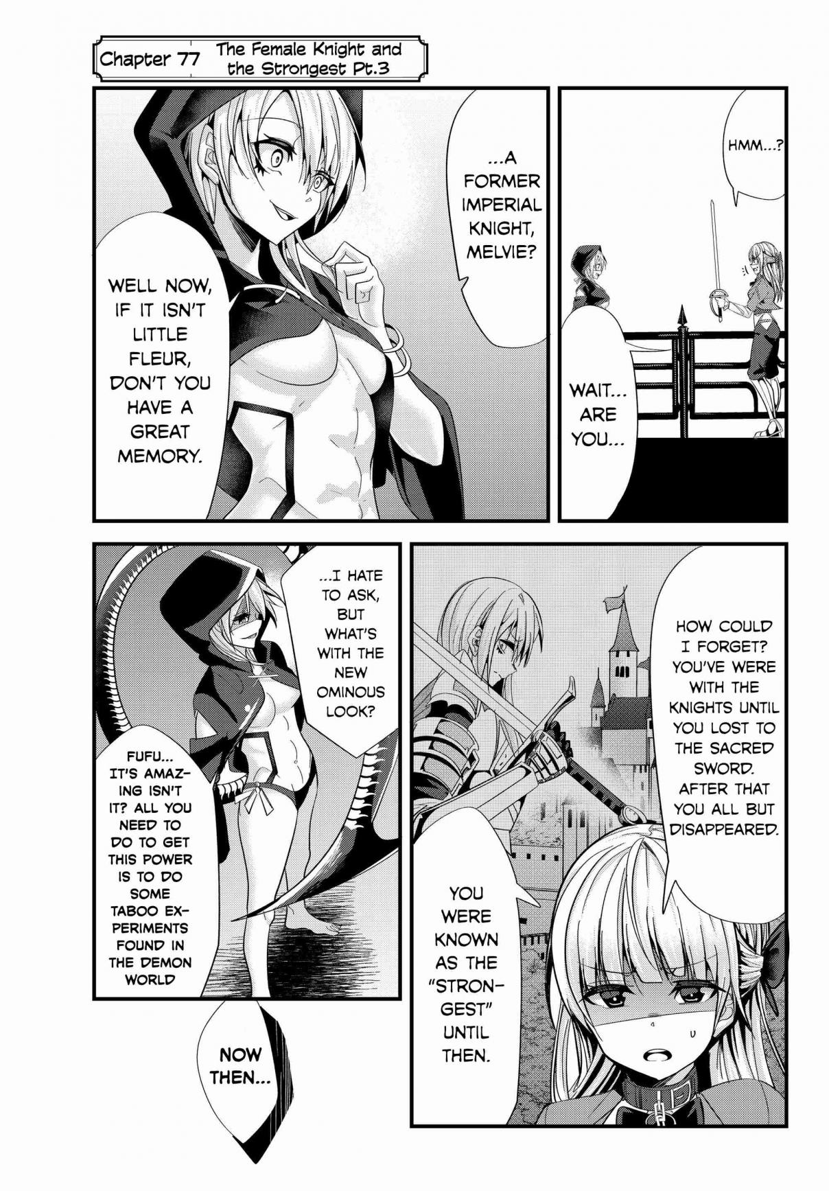 A Story About Treating a Female Knight, Who Has Never Been Treated as a Woman, as a Woman Ch. 77 The Female Knight and the Strongest Pt.3