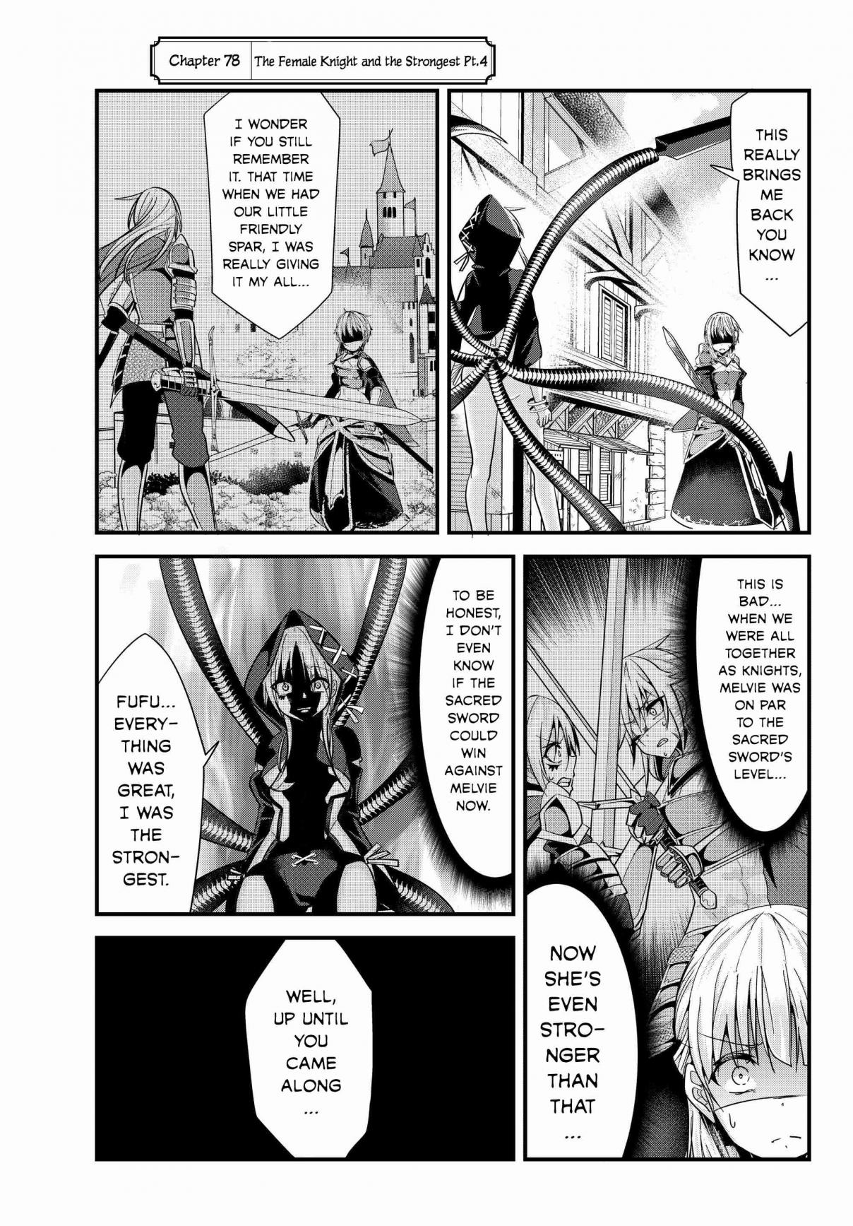 A Story About Treating a Female Knight, Who Has Never Been Treated as a Woman, as a Woman Ch. 78 The Female Knight and the Strongest Pt.4