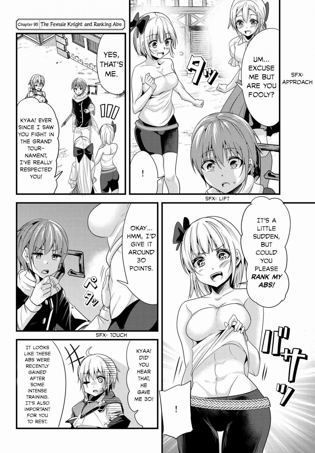A Story About Treating a Female Knight, Who Has Never Been Treated as a Woman, as a Woman Ch. 95 The Female Knight and Ranking Abs